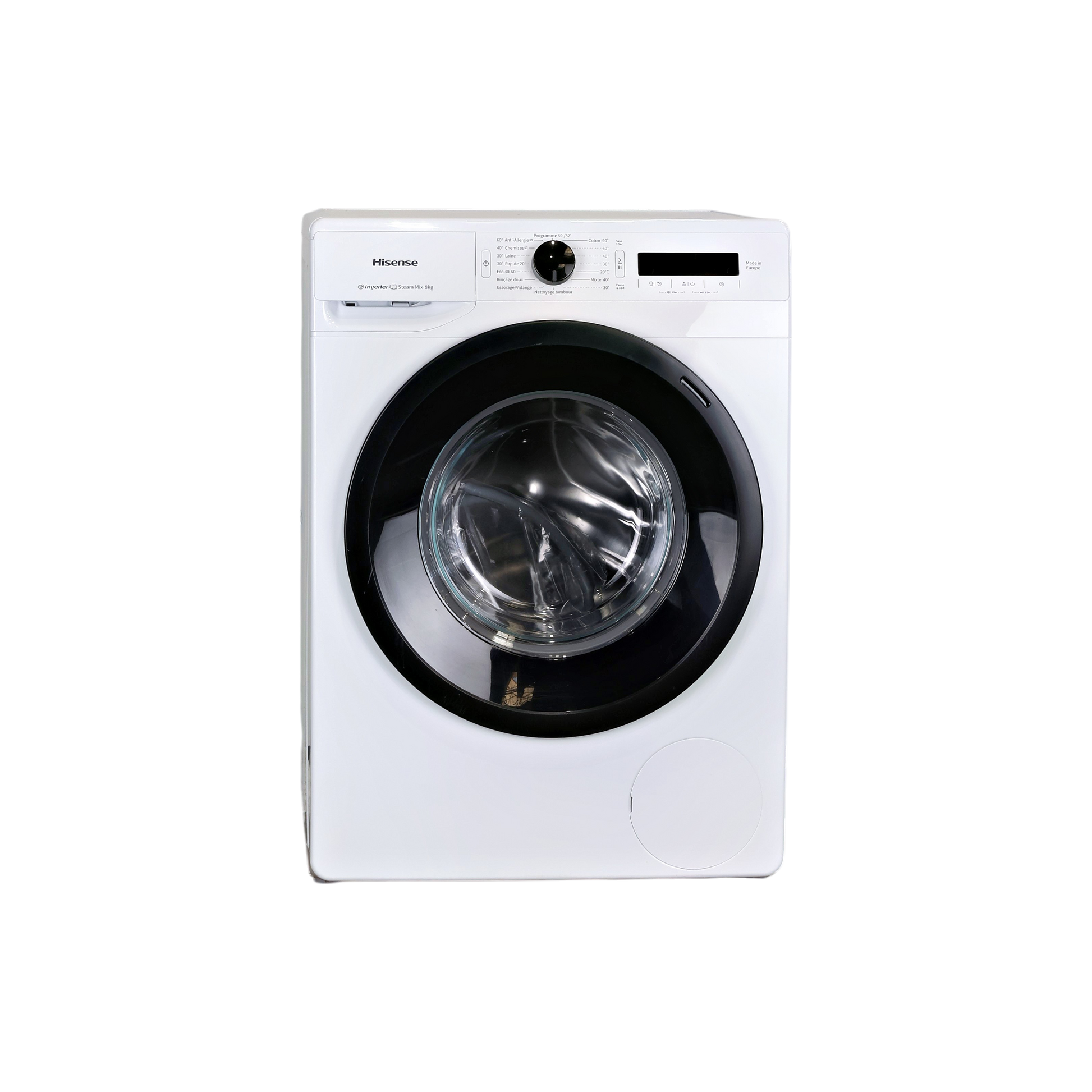 Lave-Linge Hublot 8 kg Reconditionné HISENSE WFGP801439VM : vue de face