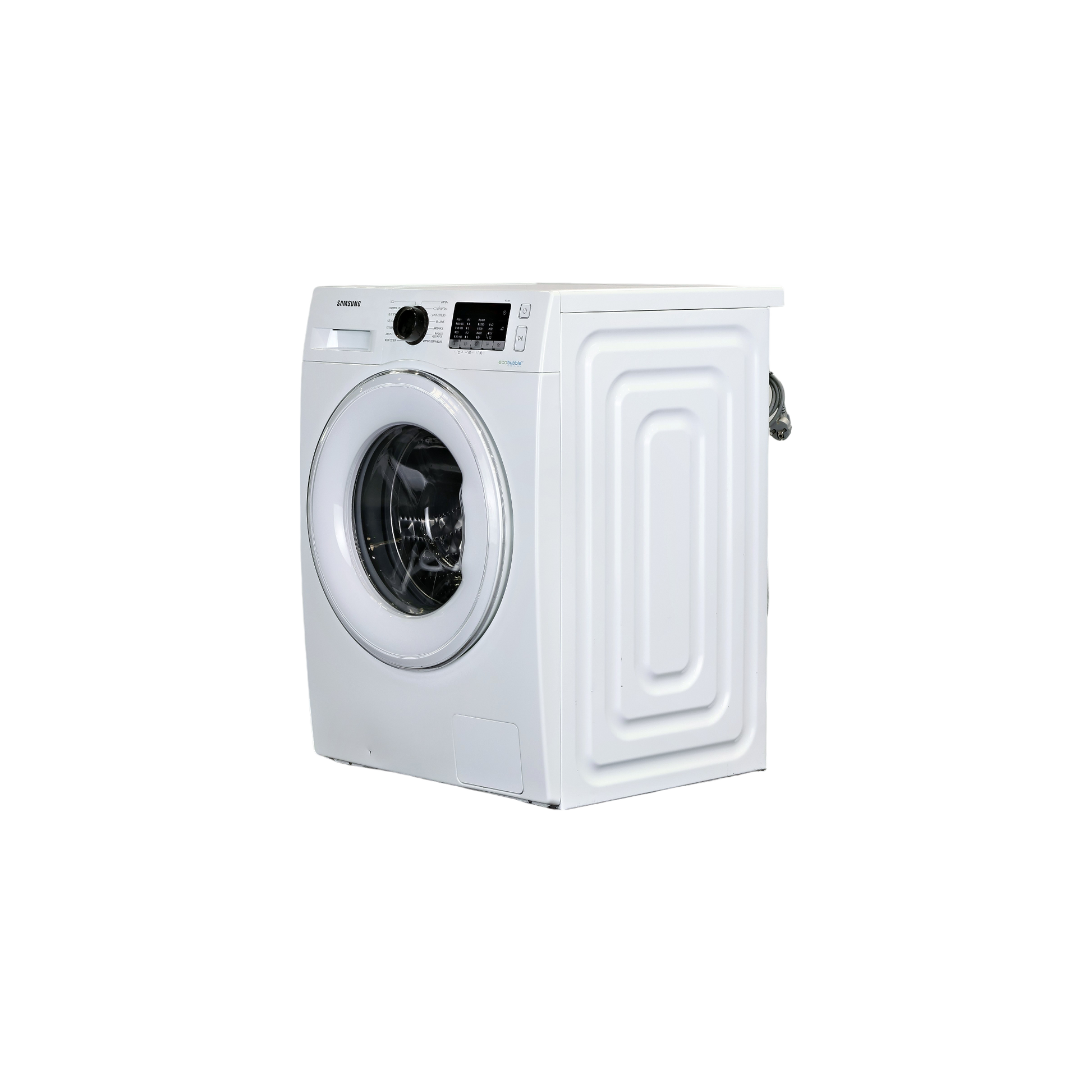 Lave-Linge Hublot 8 kg Reconditionné SAMSUNG WW80J5555DA : vue du côté gauche