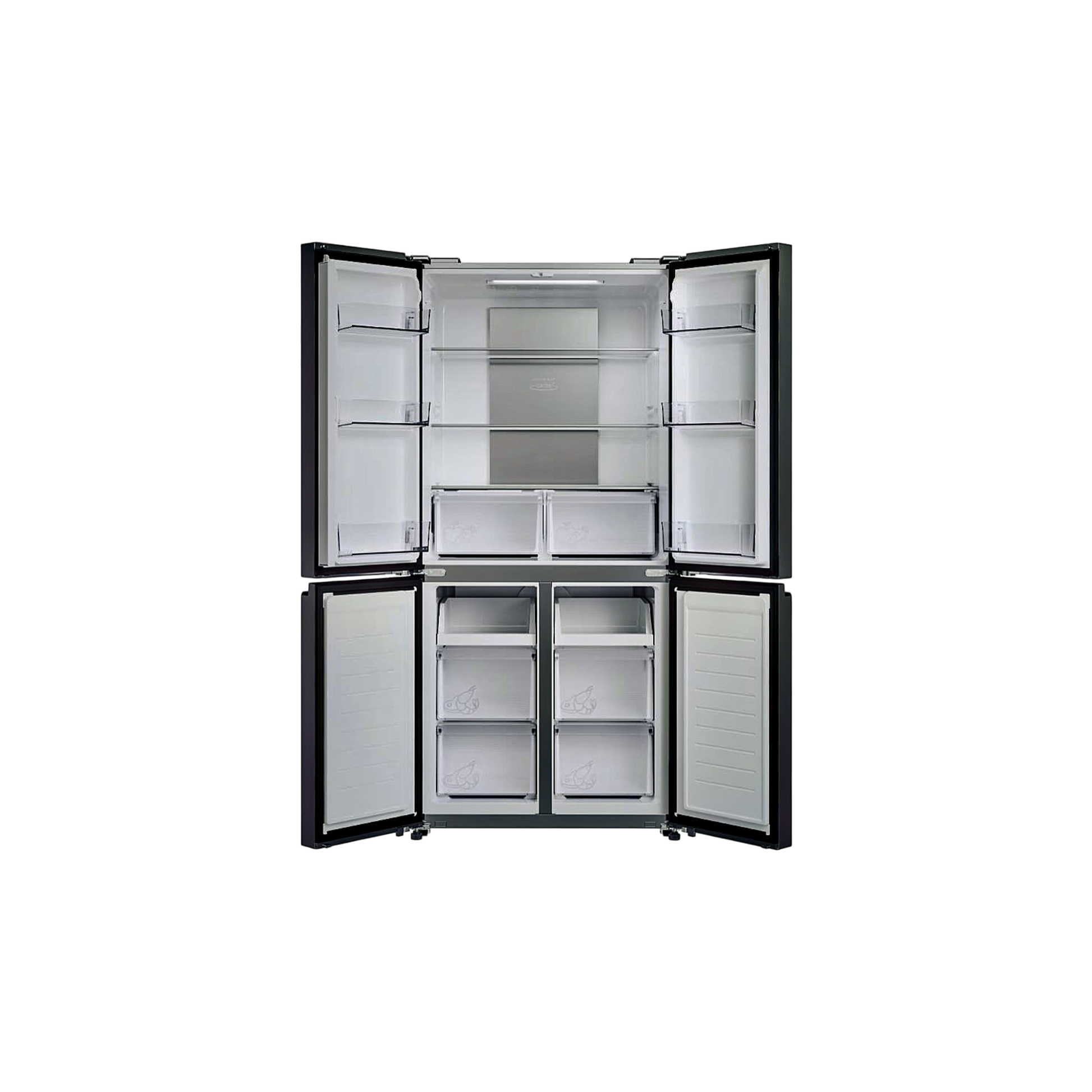 Réfrigérateur Multi-Portes 467 L Reconditionné CANDY CFQQ5T817EPS : vue de l'intérieur