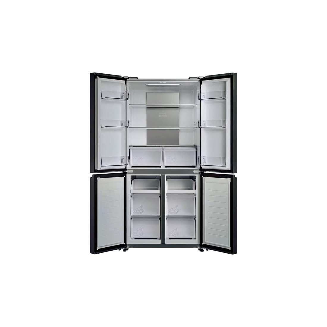 Réfrigérateur Multi-Portes 467 L Reconditionné CANDY CFQQ5T817EPS : vue de l'intérieur