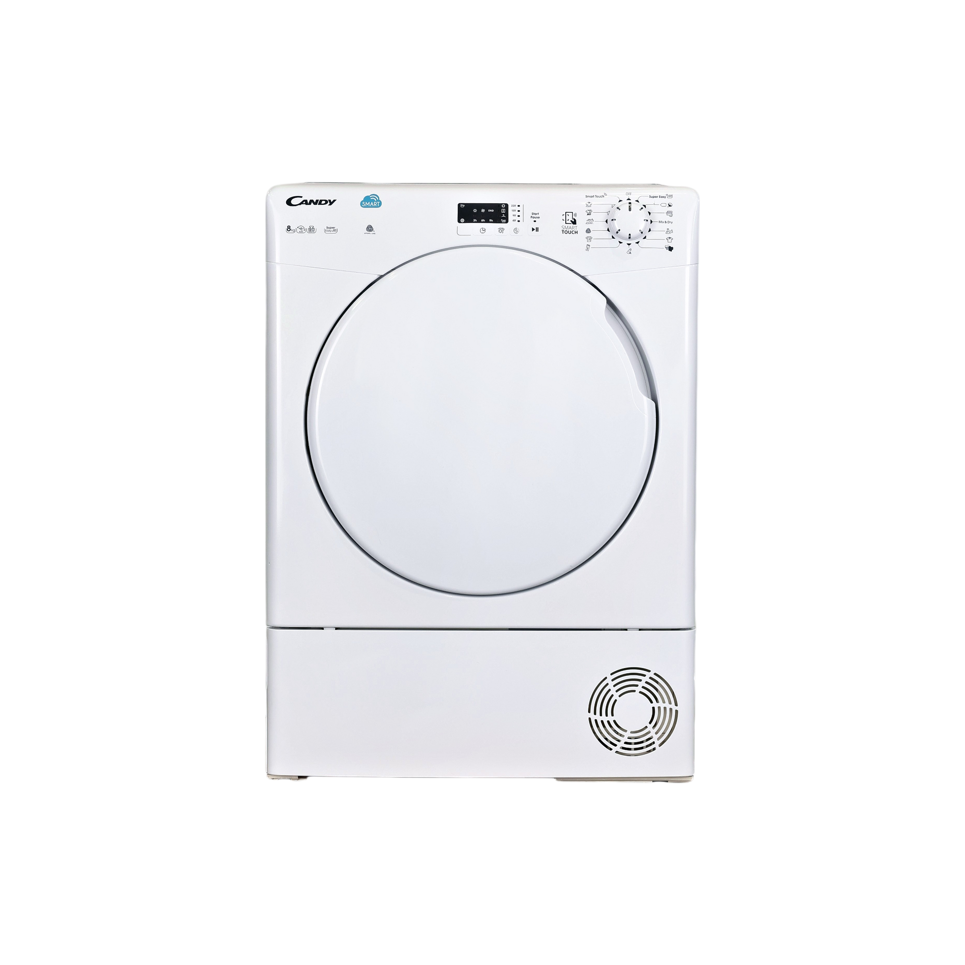 Seche-Linge Condensation 8 kg Reconditionné CANDY CS C8LF-S : vue de face