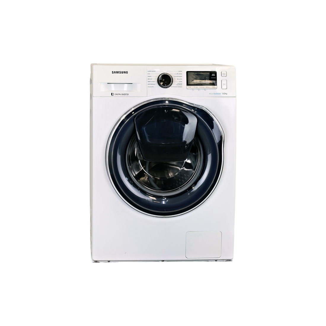 Lave-Linge Hublot 9 kg Reconditionné SAMSUNG WW90K6414QW : vue de face