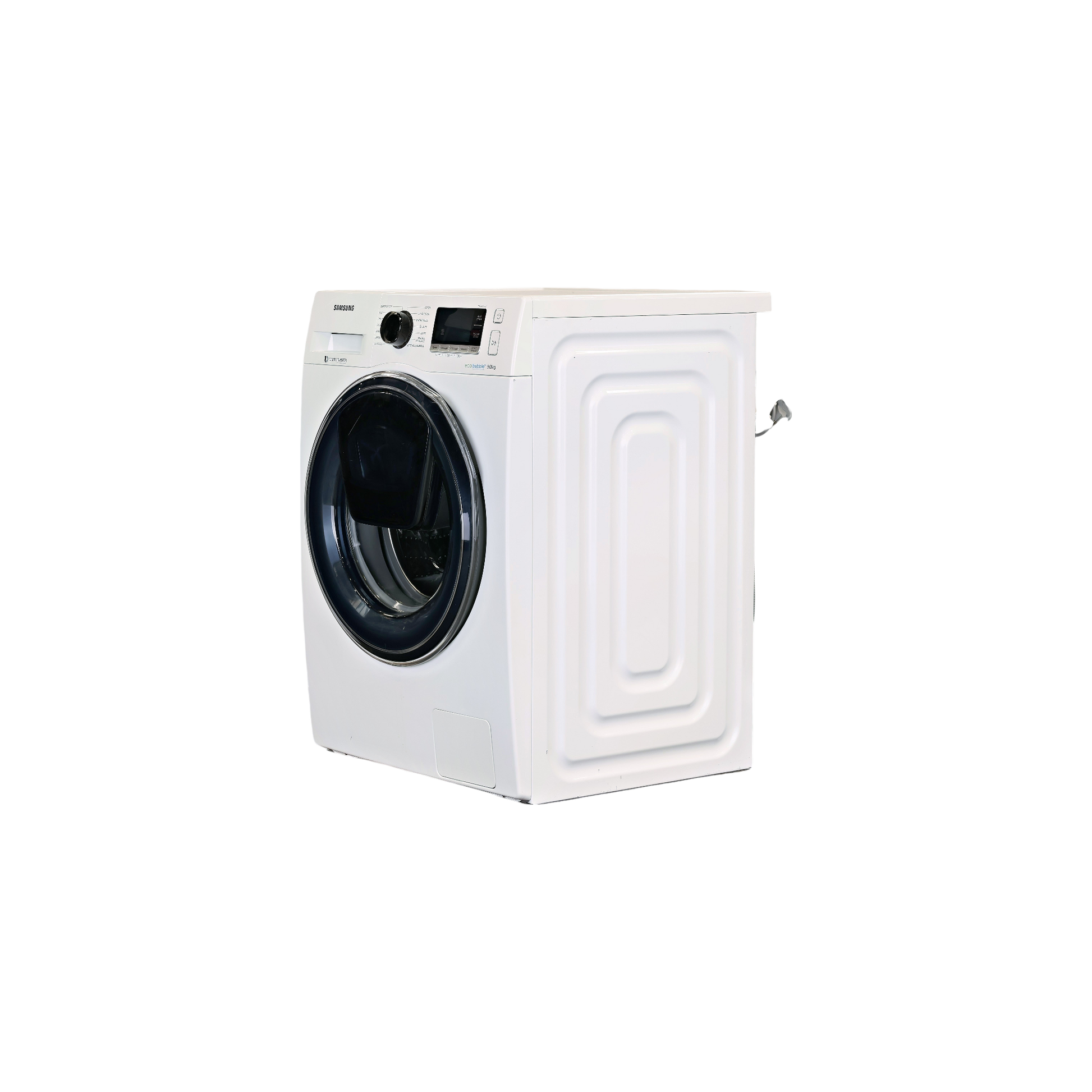Lave-Linge Hublot 9 kg Reconditionné SAMSUNG WW90K6414QW : vue du côté gauche