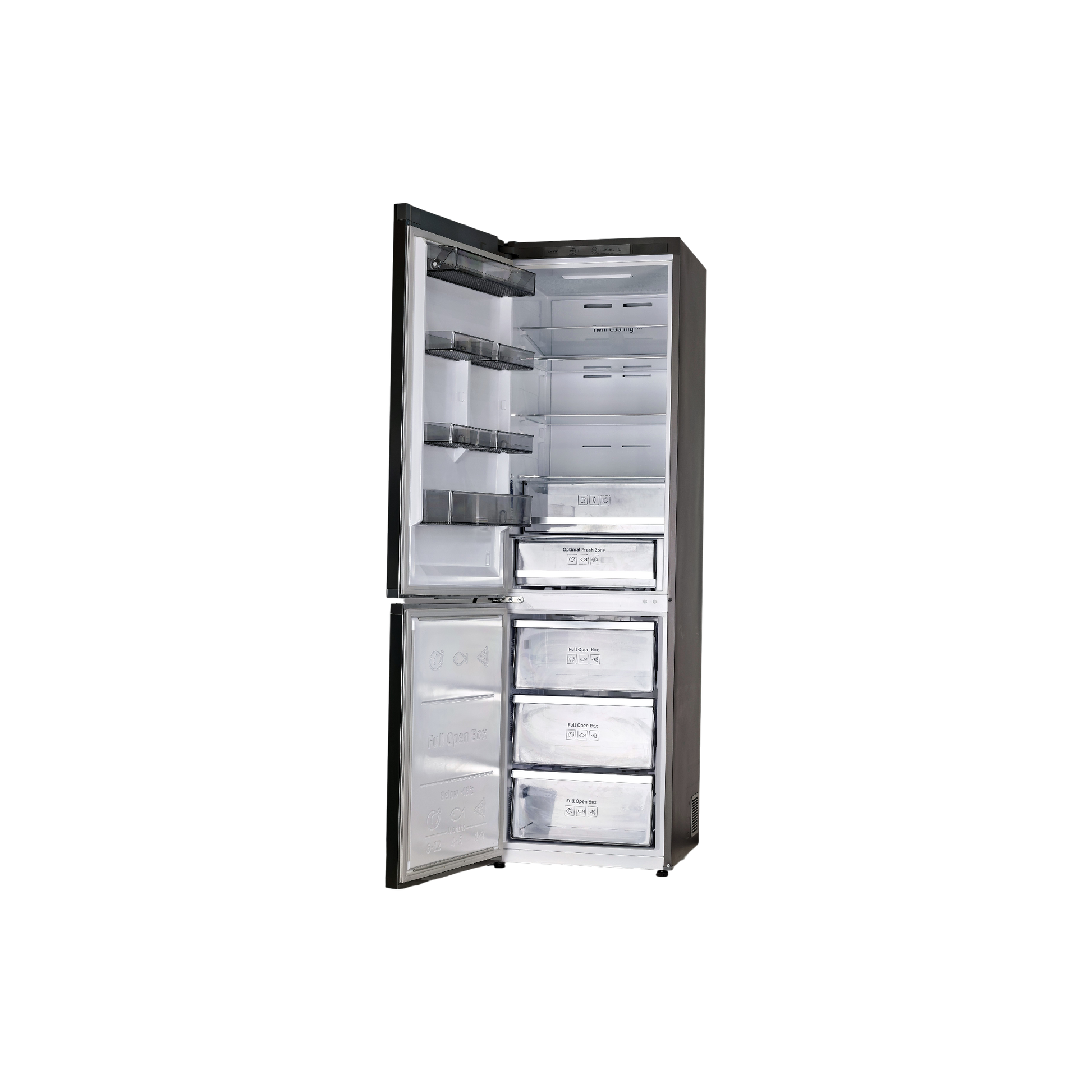 Réfrigérateur Avec Congélateur 368 L Reconditionné SAMSUNG RB36R8717S9 : vue de l'intérieur