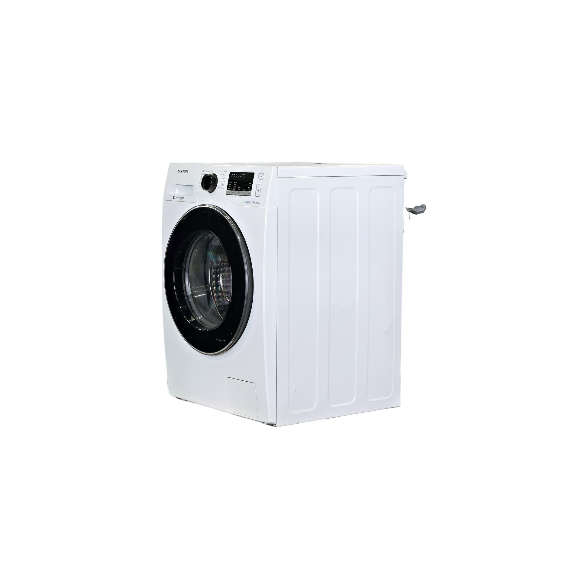 Lave-Linge Sechant 8 kg Reconditionné SAMSUNG WD80M4453JW : vue du côté gauche