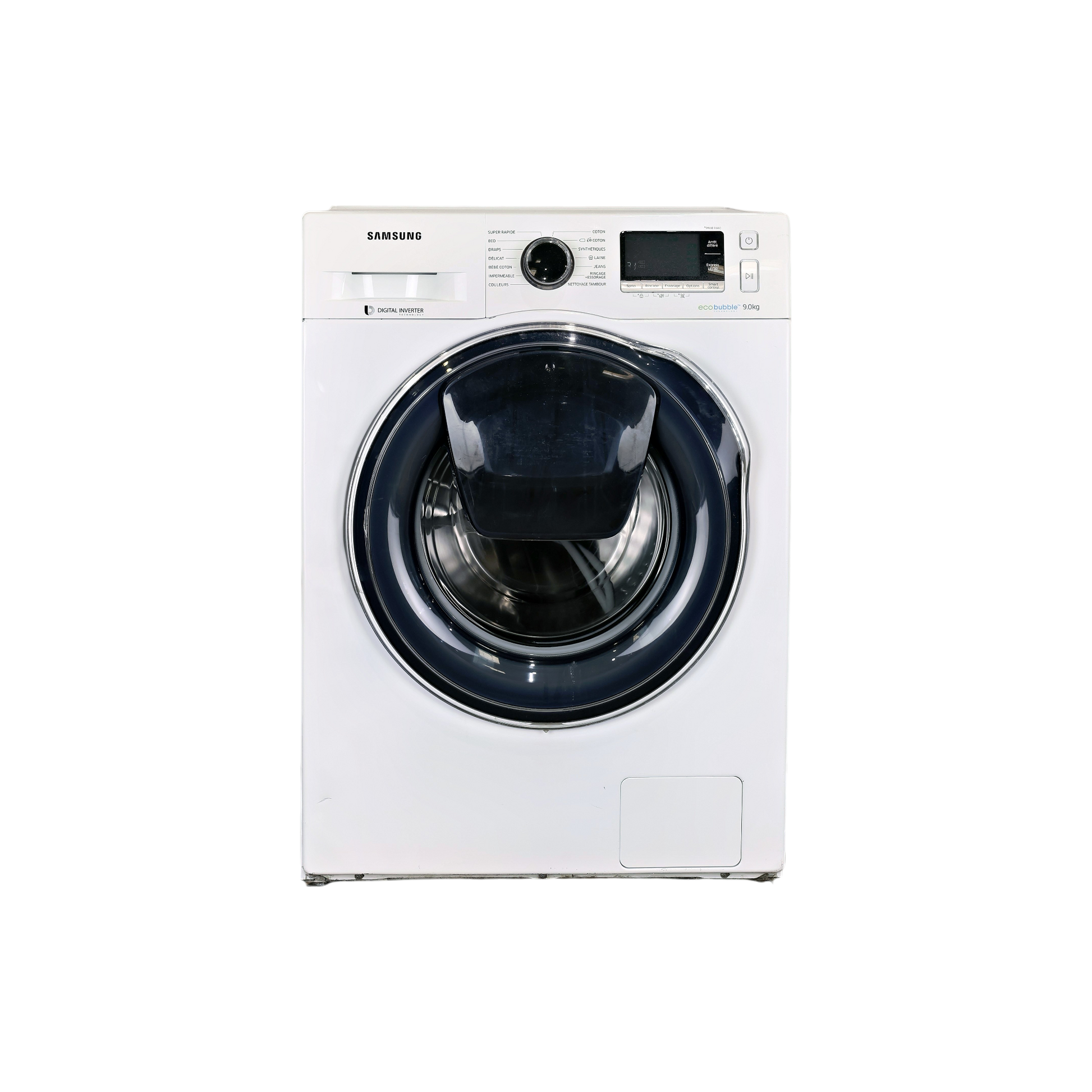 Lave-Linge Hublot 9 kg Reconditionné SAMSUNG WW90K6414QW : vue de face