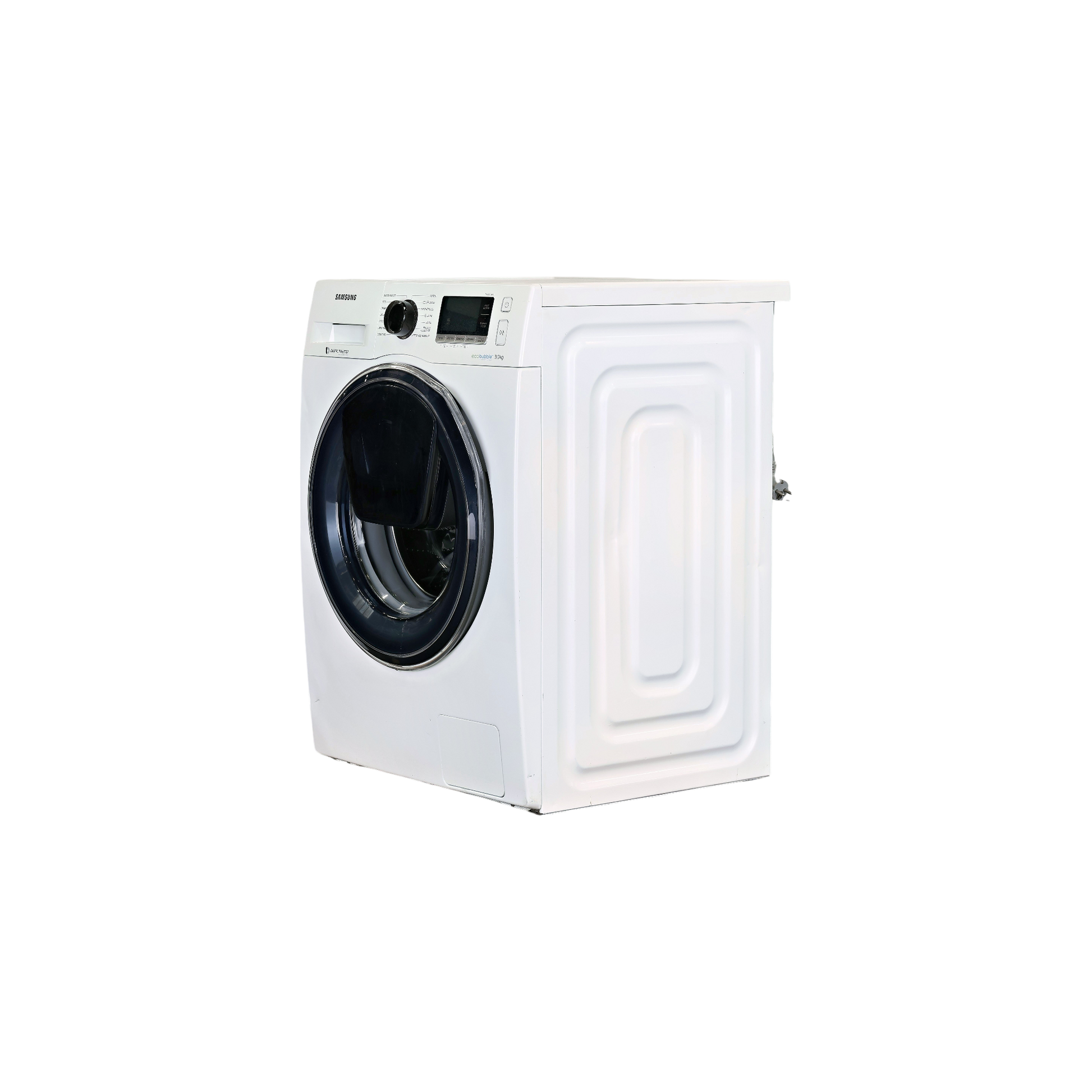 Lave-Linge Hublot 9 kg Reconditionné SAMSUNG WW90K6414QW : vue du côté gauche
