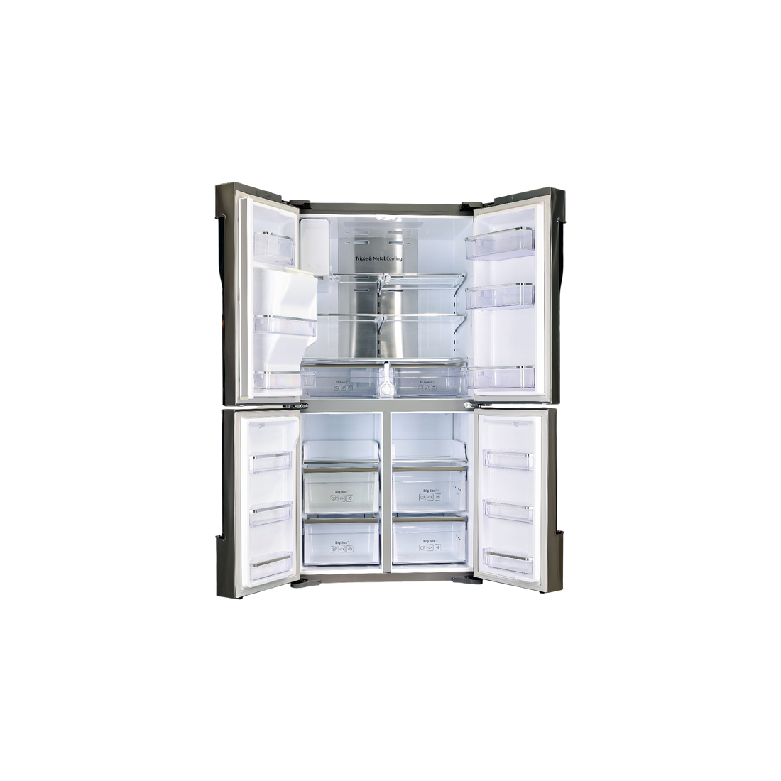 Réfrigérateur Multi-Portes 564 L Reconditionné SAMSUNG RF56J9041SR : vue de l'intérieur