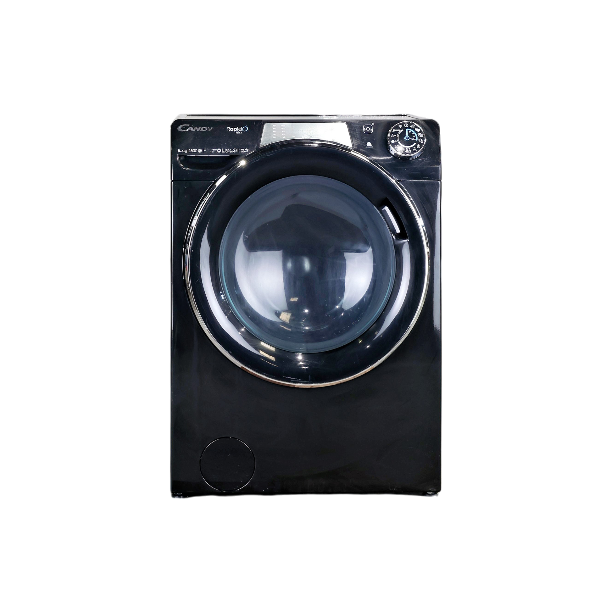 Lave-Linge Sechant 8 kg Reconditionné CANDY RPW5856BWMBCB-S : vue de face