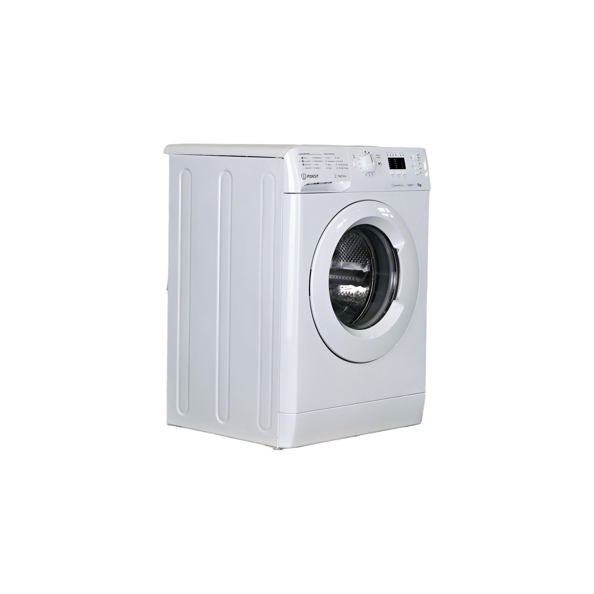 Lave-Linge Hublot 7 kg Reconditionné INDESIT MTWA71296WFR : vue du côté droit
