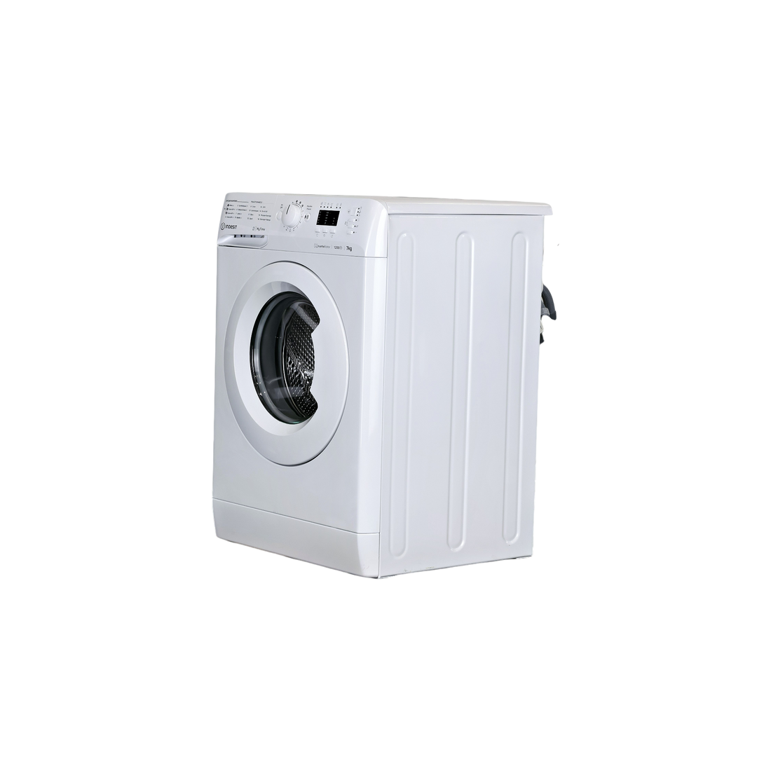 Lave-Linge Hublot 7 kg Reconditionné INDESIT MTWA71296WFR : vue du côté gauche