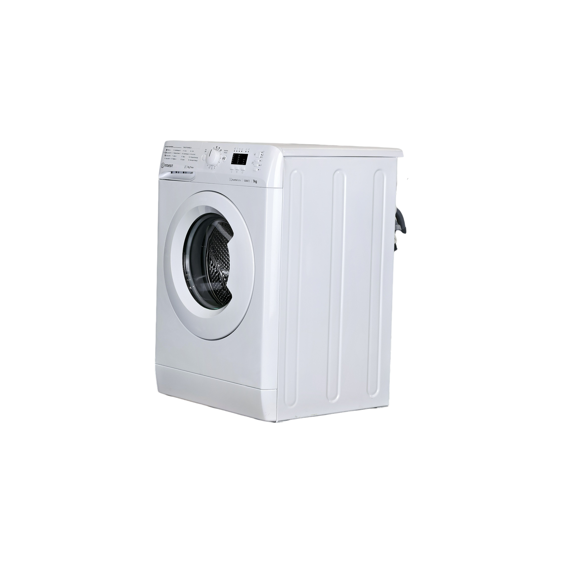 Lave-Linge Hublot 7 kg Reconditionné INDESIT MTWA71296WFR : vue du côté gauche