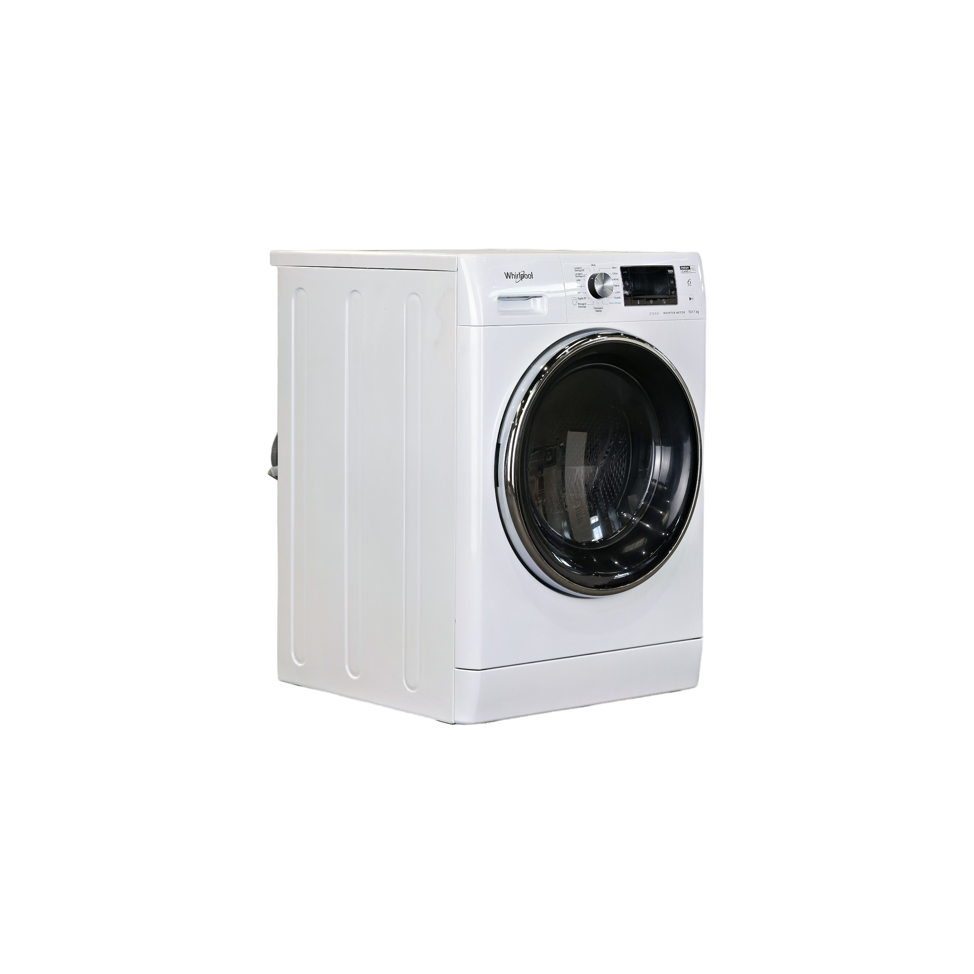 Lave-Linge Sechant 10 kg Reconditionné WHIRLPOOL FFWDD1074269BCVFR : vue du côté droit