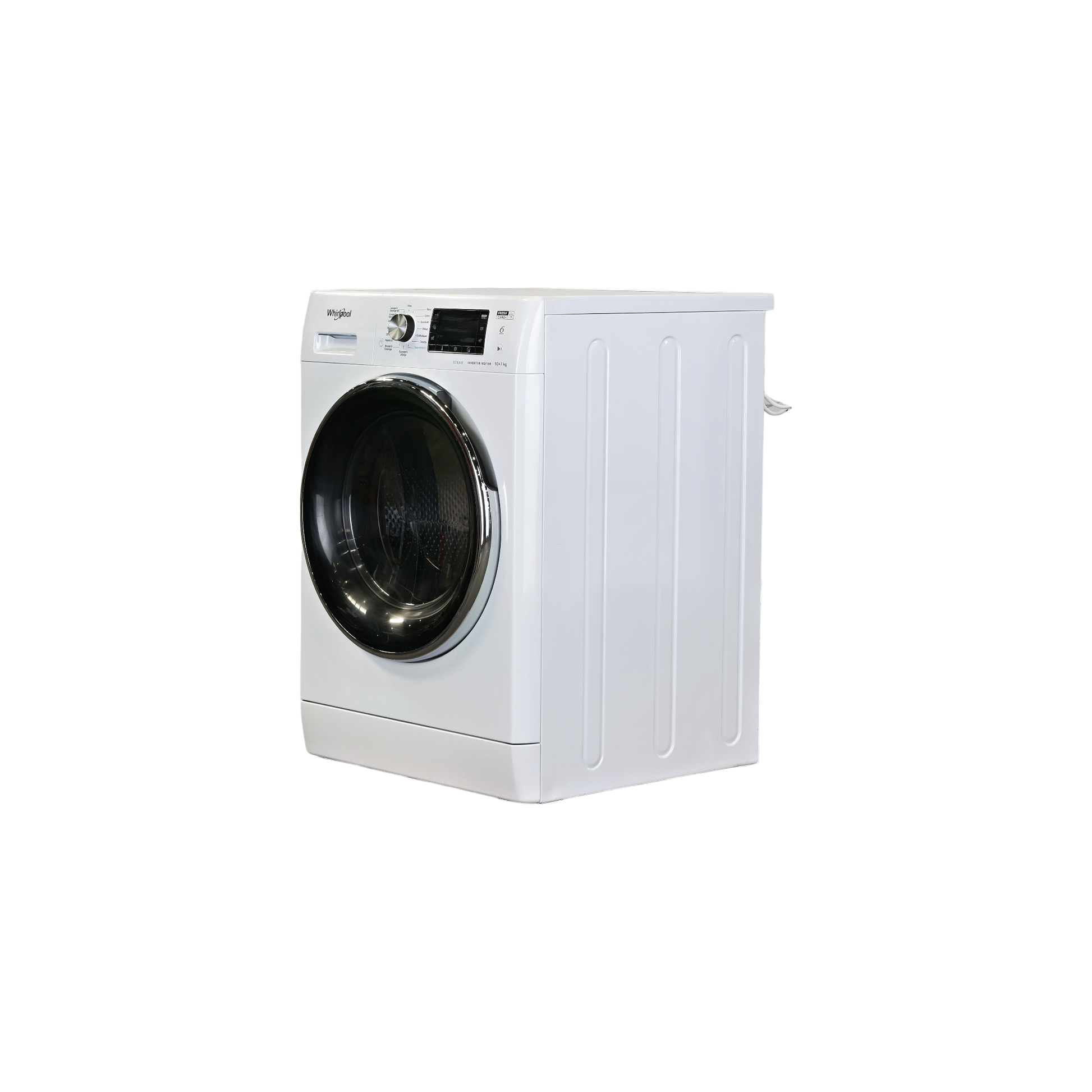 Lave-Linge Sechant 10 kg Reconditionné WHIRLPOOL FFWDD1074269BCVFR : vue du côté gauche