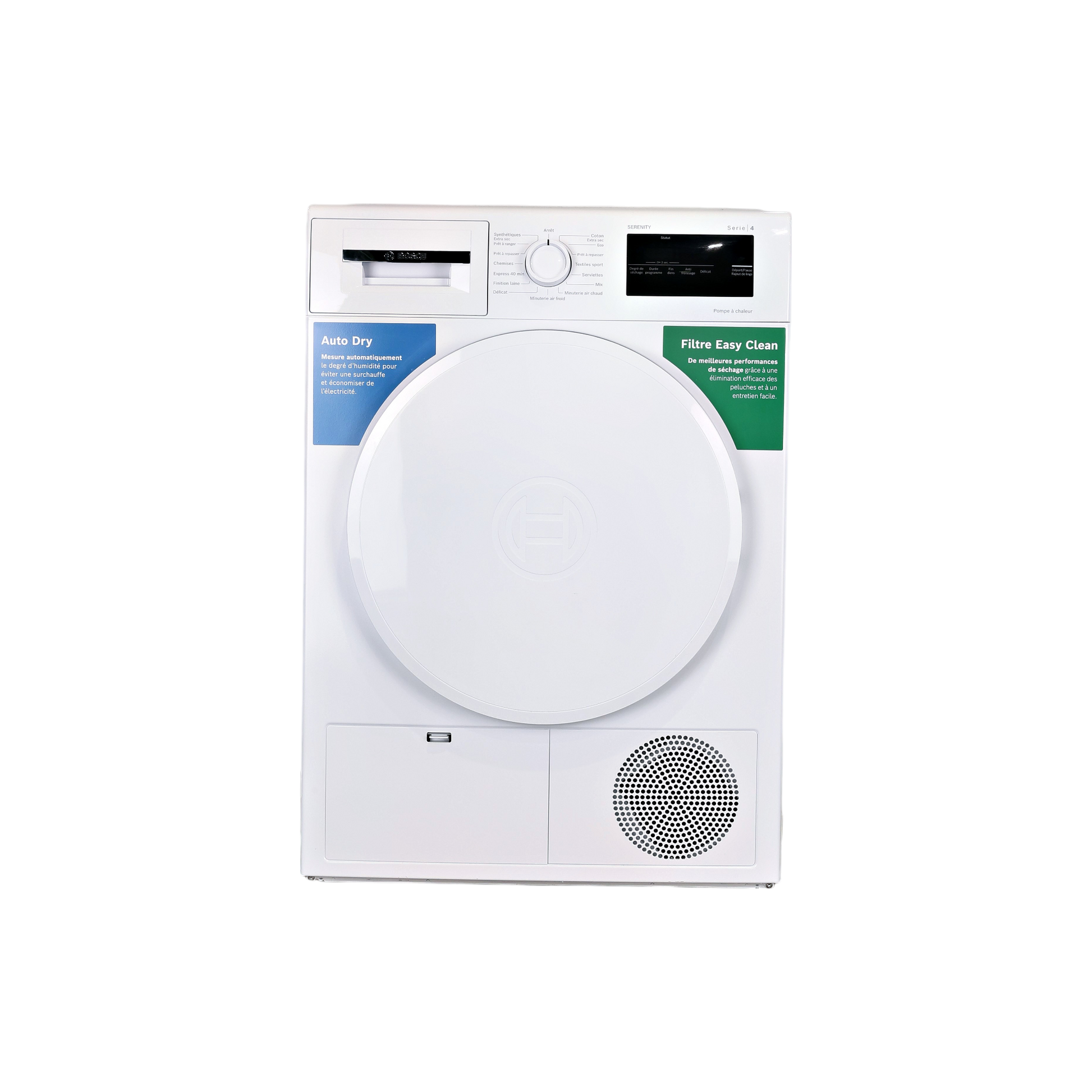 Seche-Linge Pompe À Chaleur 8 kg Reconditionné BOSCH WTH8300SFR : vue de face