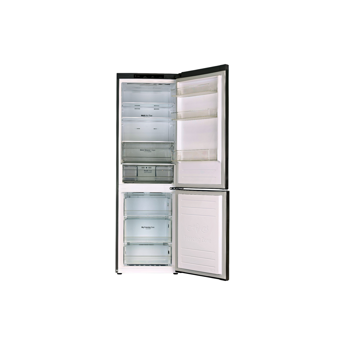 Réfrigérateur Avec Congélateur 341 L Reconditionné LG GBB61PZJEN : vue de l'intérieur