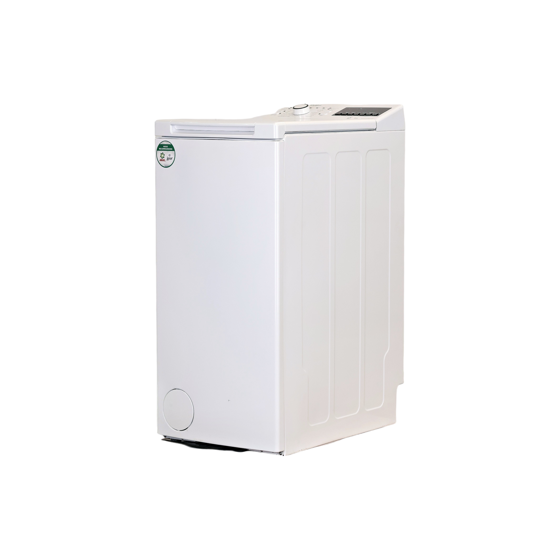 Lave-Linge Top 6 kg Reconditionné WHIRLPOOL TDLR6265FR : vue du côté gauche