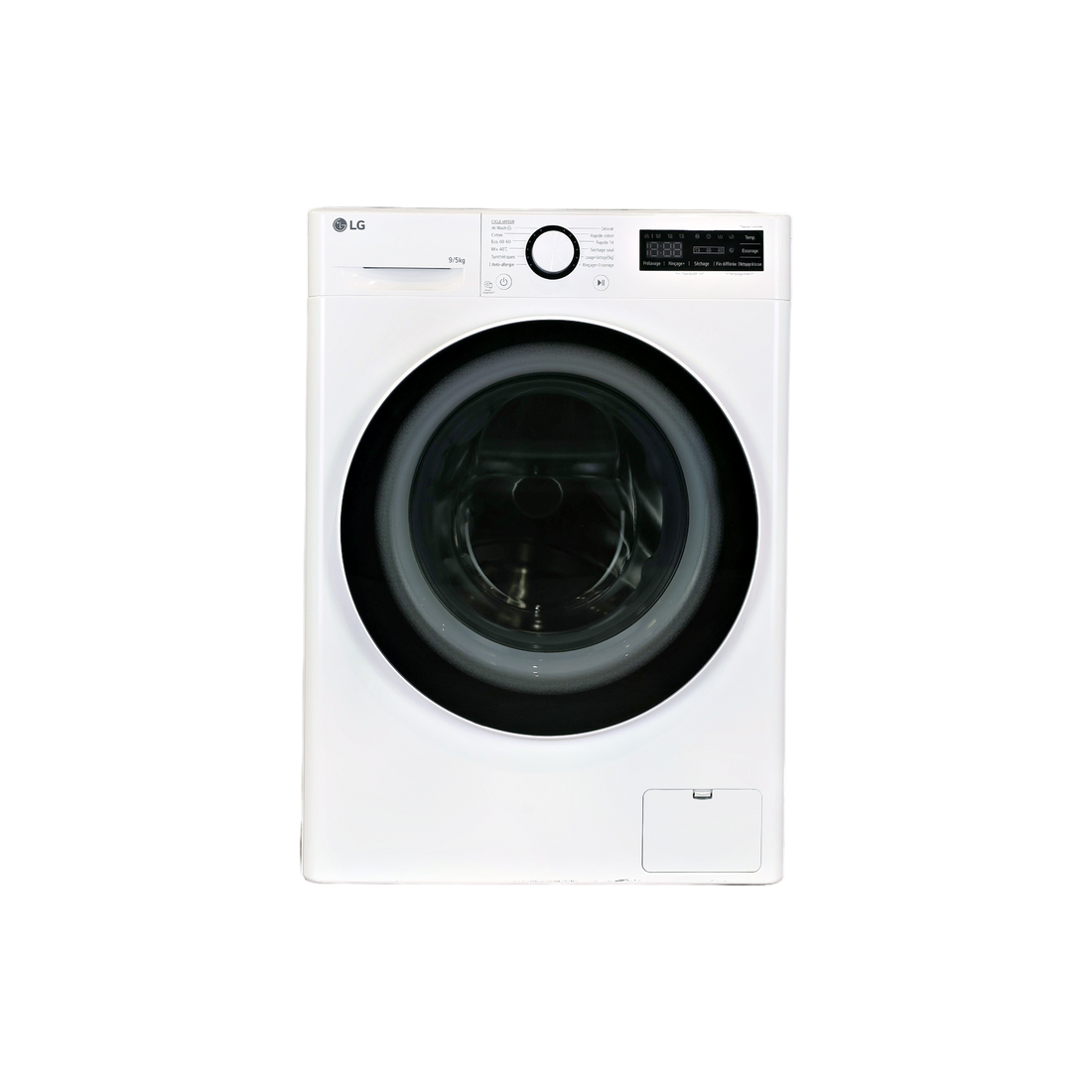 Lave-Linge Sechant 9 kg Reconditionné LG F952SR50WRS : vue de face