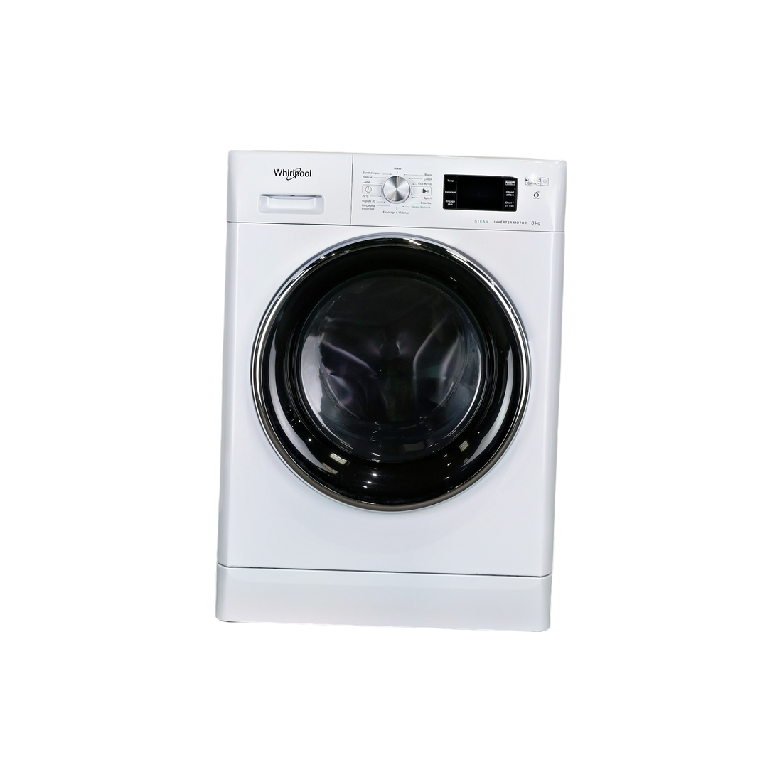 Lave-Linge Hublot 8 kg Reconditionné WHIRLPOOL FFBC8469SVFR : vue de face