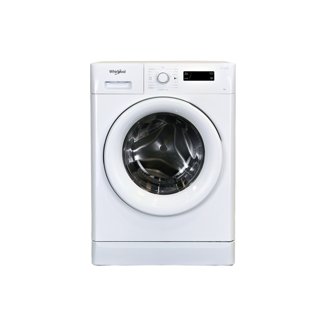 Lave-Linge Hublot 8 kg Reconditionné WHIRLPOOL FWF81283W2FR : vue de face
