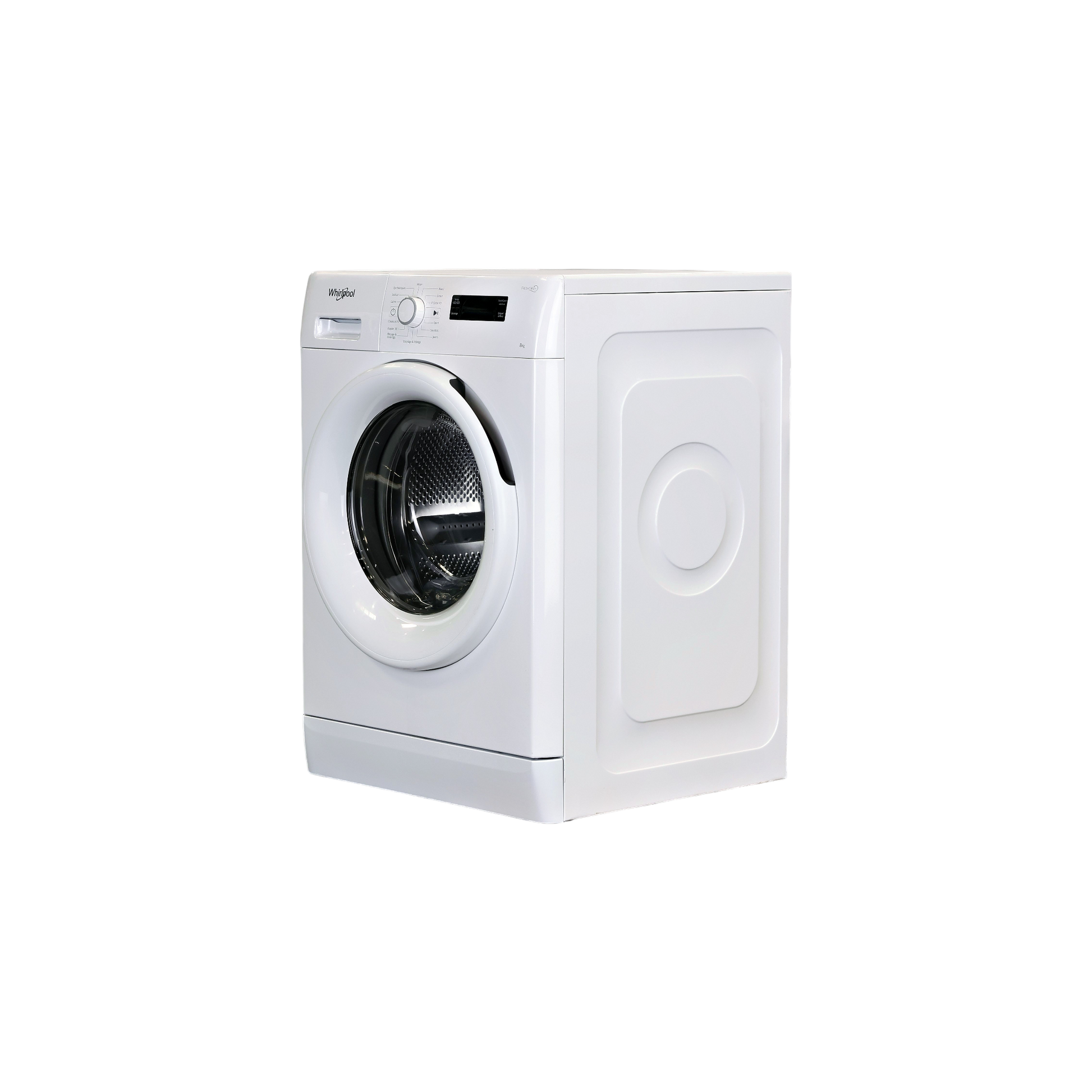 Lave-Linge Hublot 8 kg Reconditionné WHIRLPOOL FWF81283W2FR : vue du côté gauche