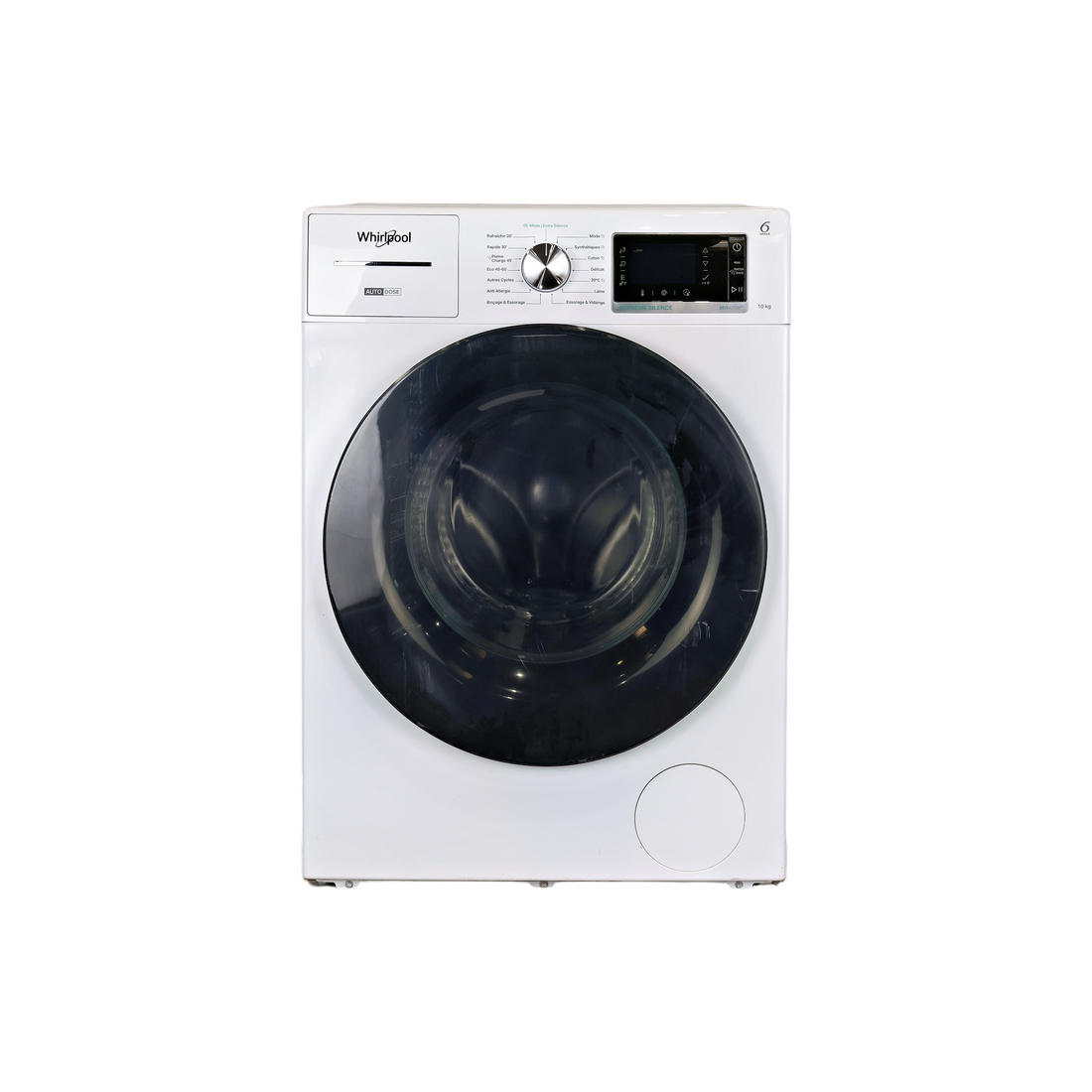 Lave-Linge Hublot 10 kg Reconditionné WHIRLPOOL W8W046WBFR : vue de face