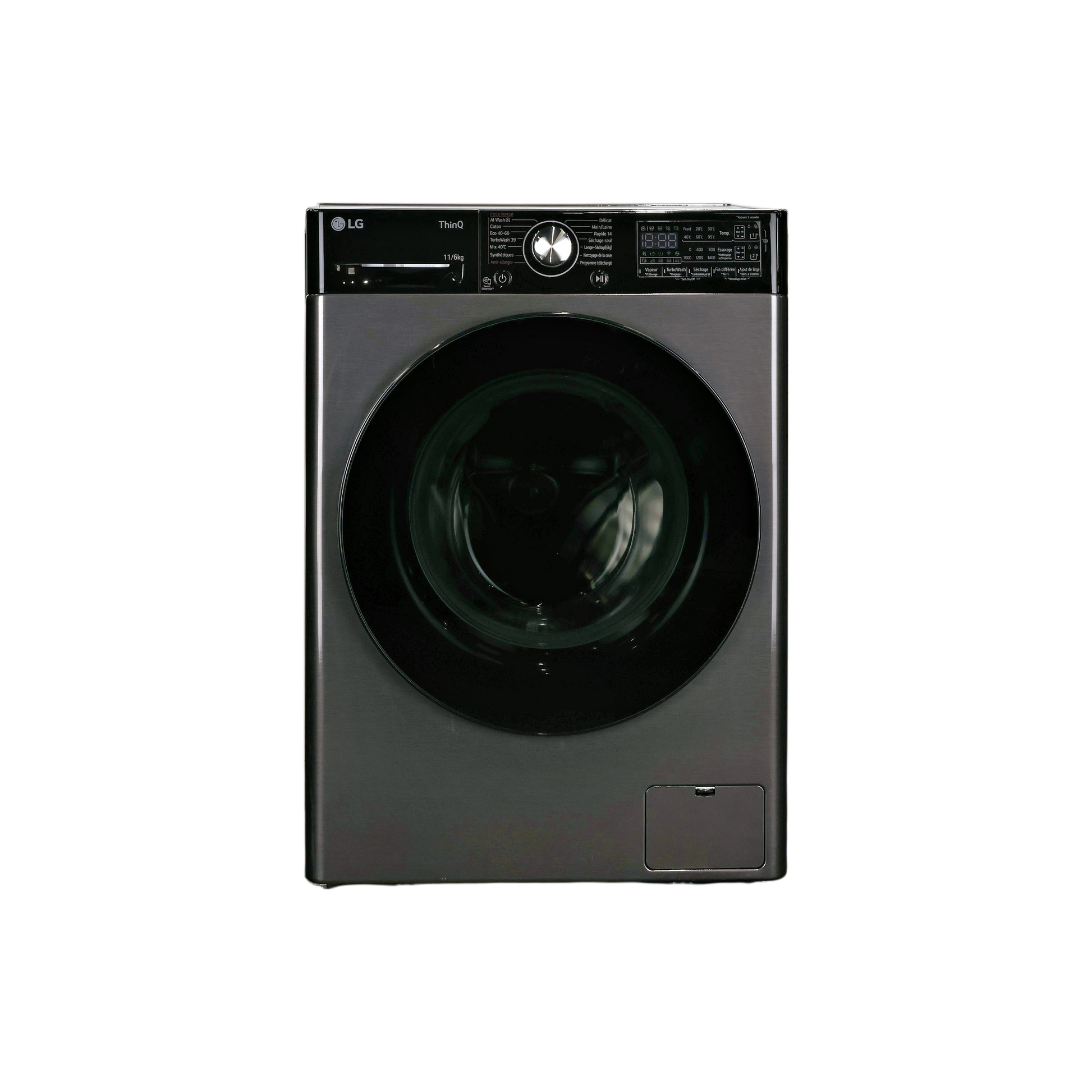 Lave-Linge Sechant 11 kg Reconditionné LG F164R78BSTA : vue de face