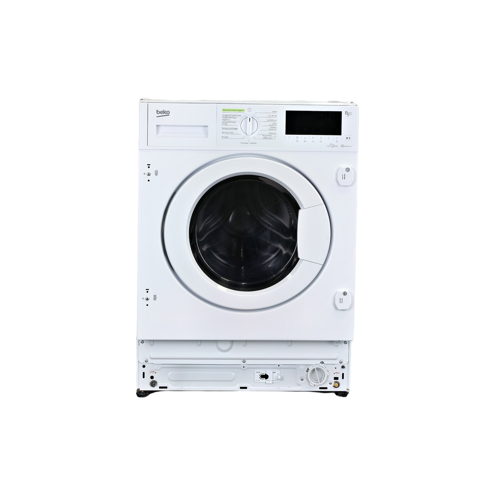 Lave-Linge Sechant 8 kg Reconditionné BEKO HITV8736B0HT : vue de face