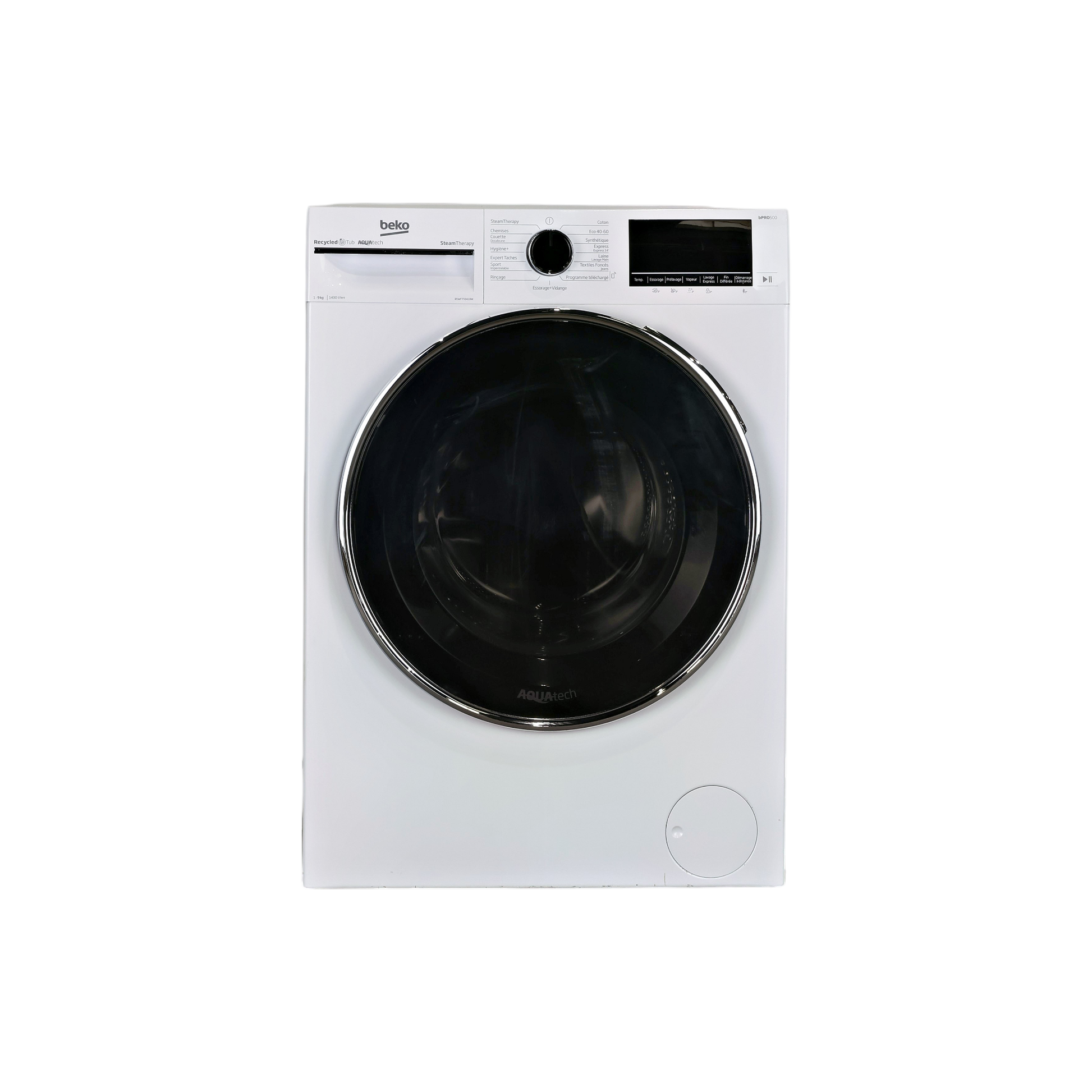 Lave-Linge Hublot 9 kg Reconditionné BEKO B5WFT59418W : vue de face