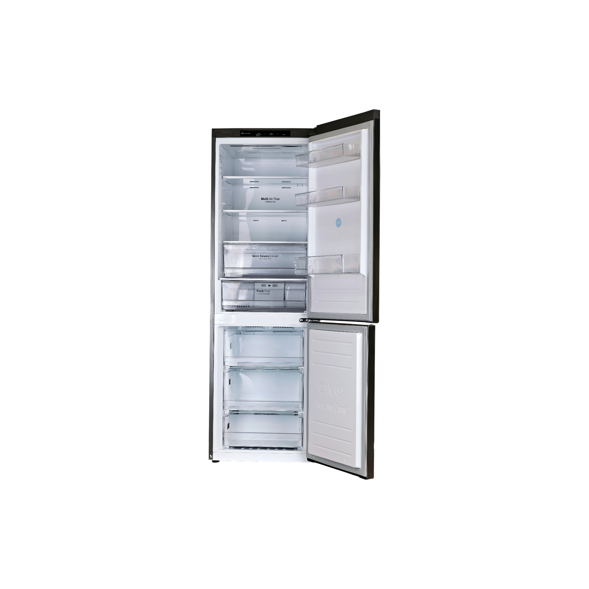 Réfrigérateur Avec Congélateur 341 L Reconditionné LG GBB61PZJEN : vue de l'intérieur