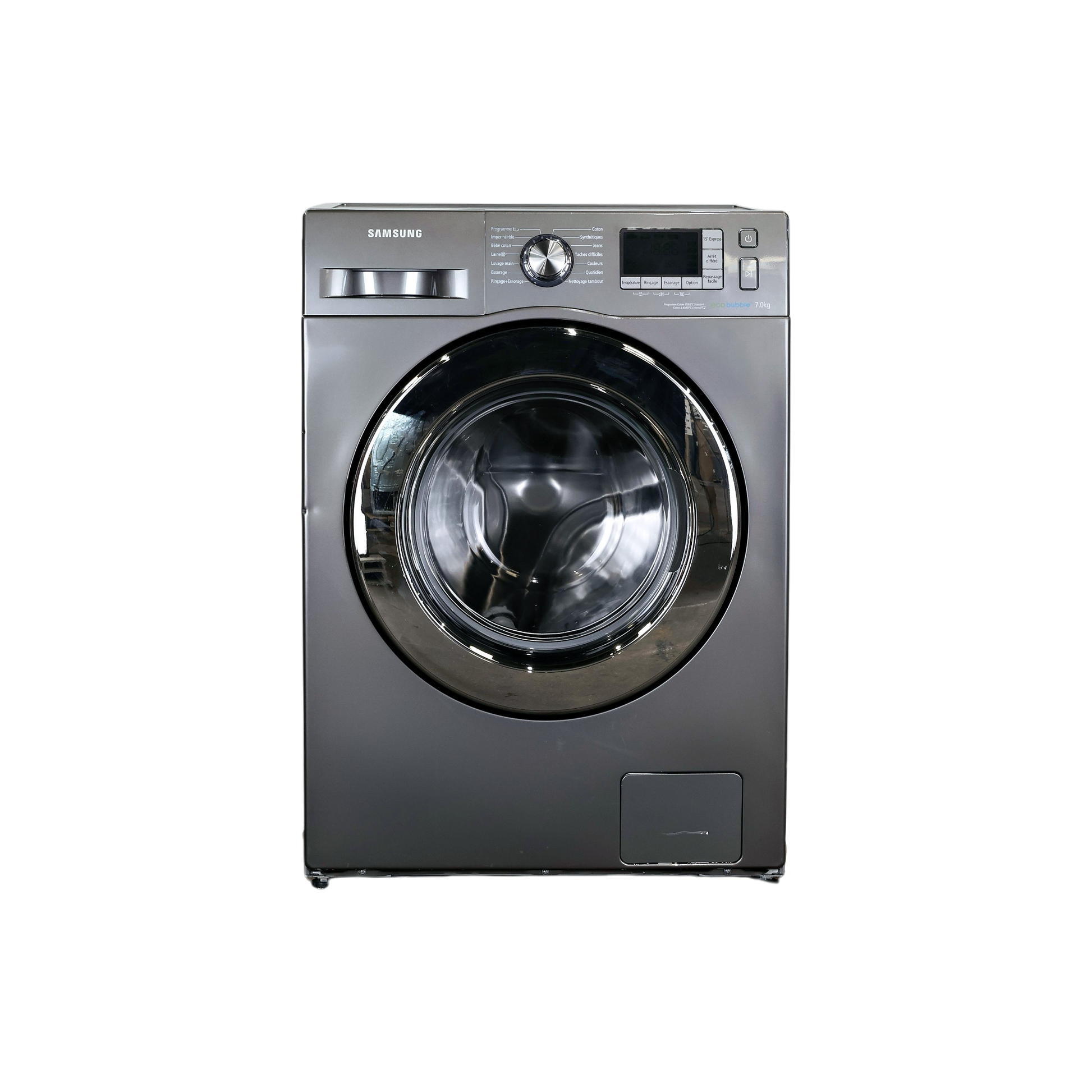 Lave-Linge Hublot 7 kg Reconditionné SAMSUNG WF70F5E5W4X : vue de face