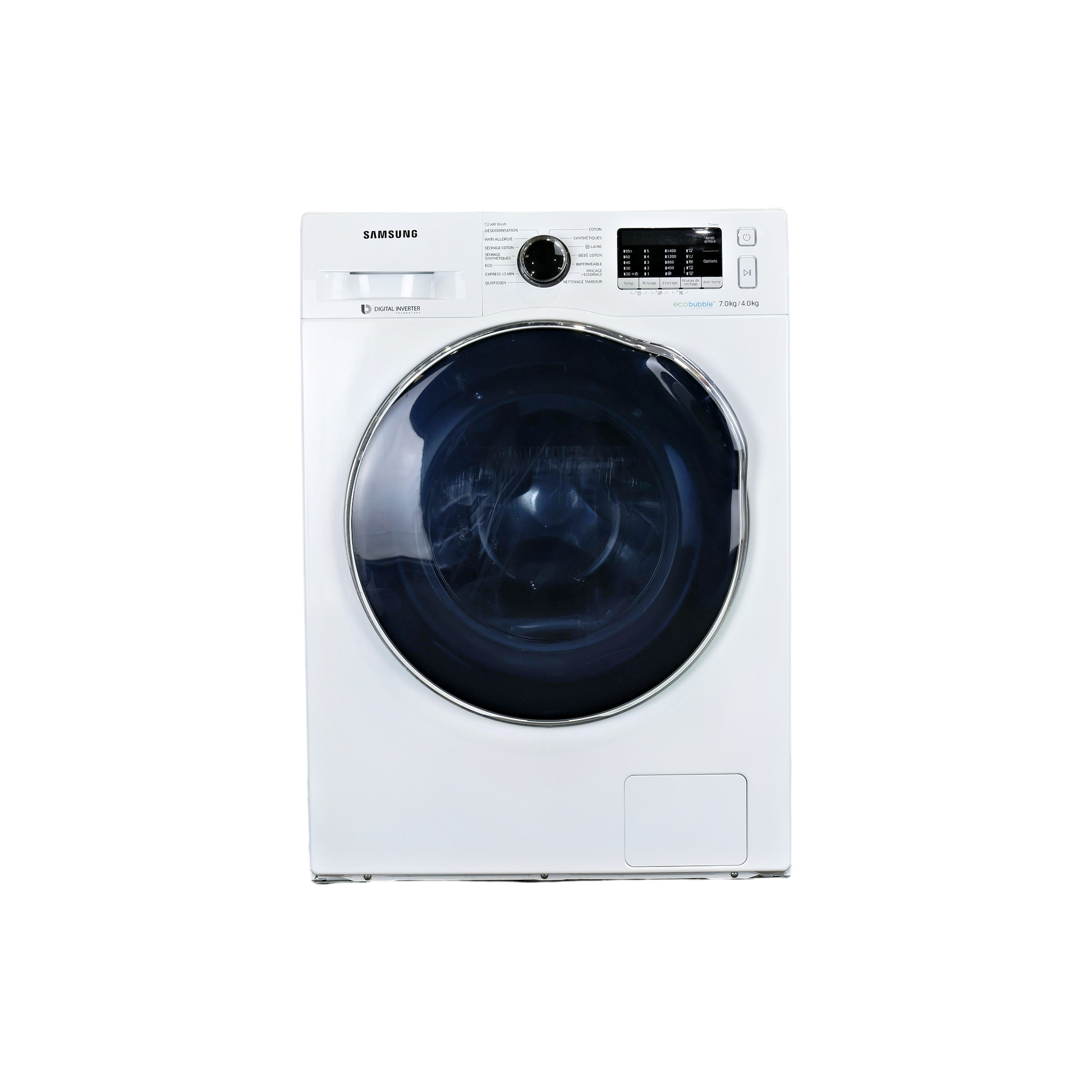 Lave-Linge Sechant 7 kg Reconditionné SAMSUNG WD70J5A10AW : vue de face