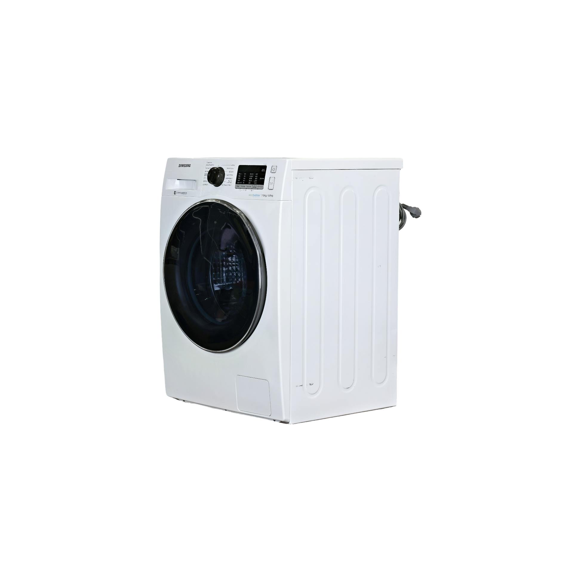 Lave-Linge Sechant 7 kg Reconditionné SAMSUNG WD70J5A10AW : vue du côté gauche