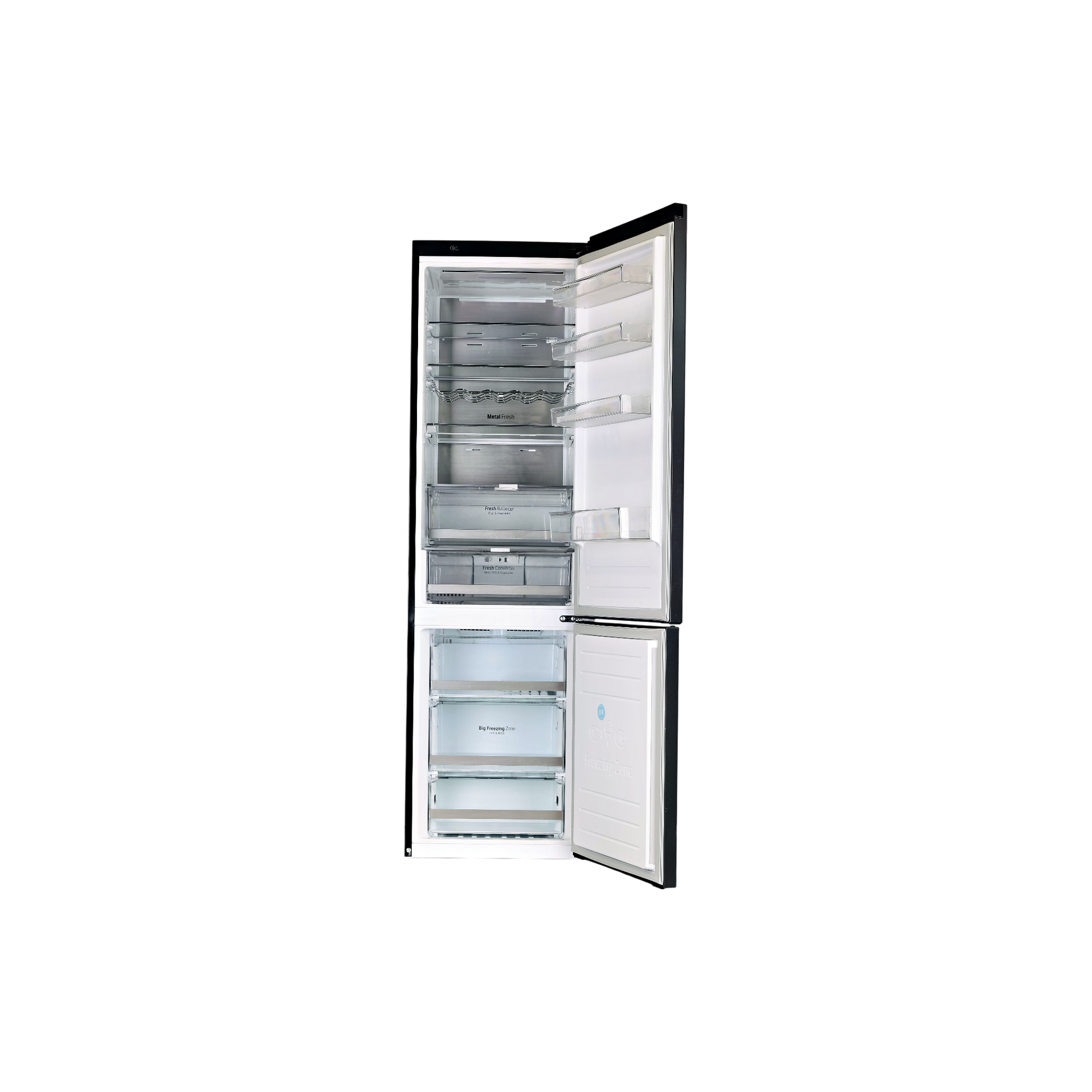 Réfrigérateur Avec Congélateur 384 L Reconditionné LG GBB72MCUFN : vue de l'intérieur