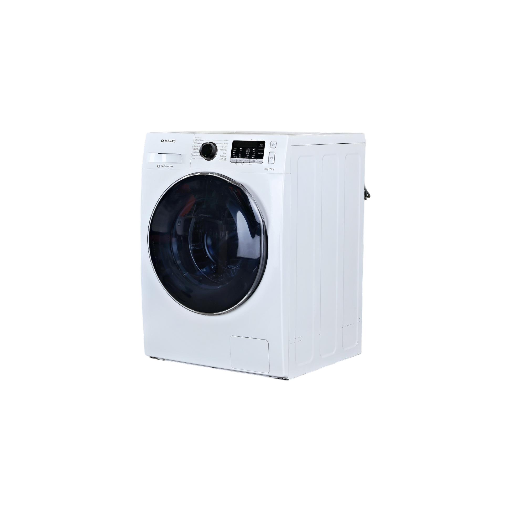Lave-Linge Sechant 8 kg Reconditionné SAMSUNG WD80J5430AW : vue du côté droit