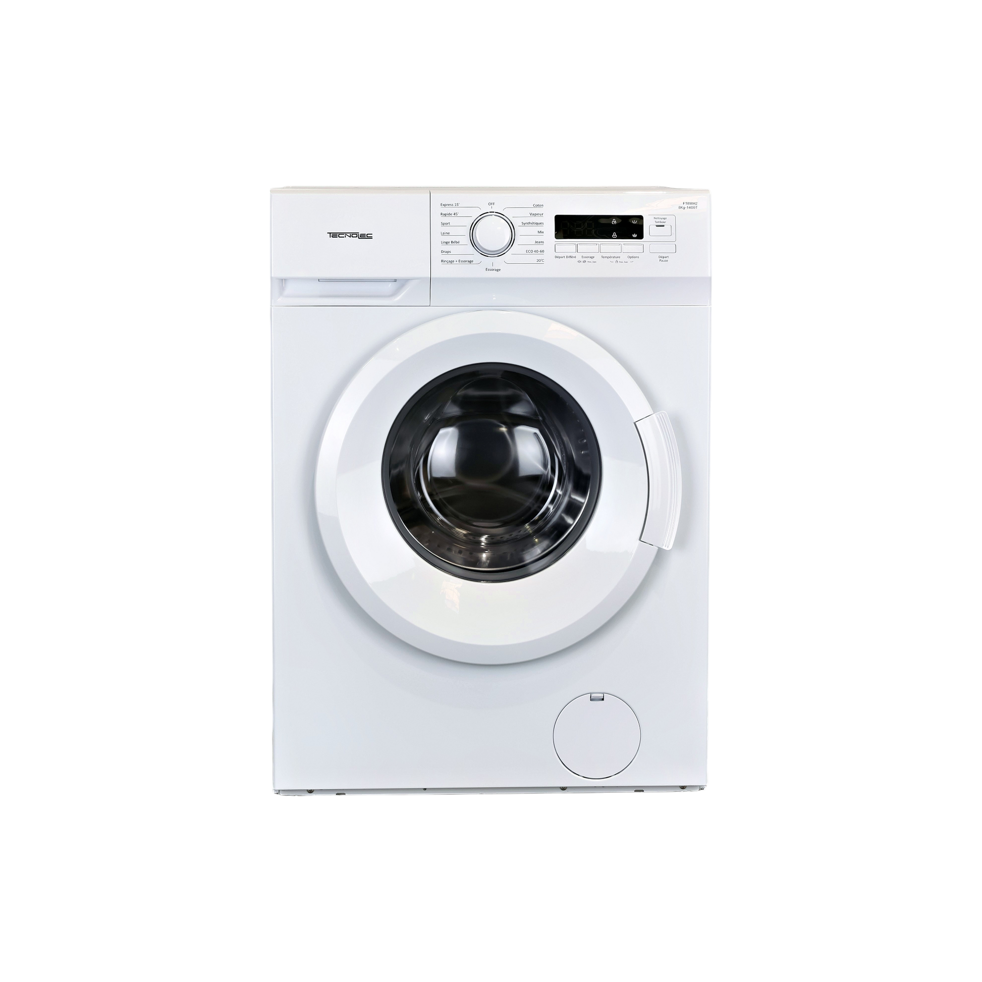 Lave-Linge Hublot 8 kg Reconditionné TECNOLEC FT8WH2 : vue de face