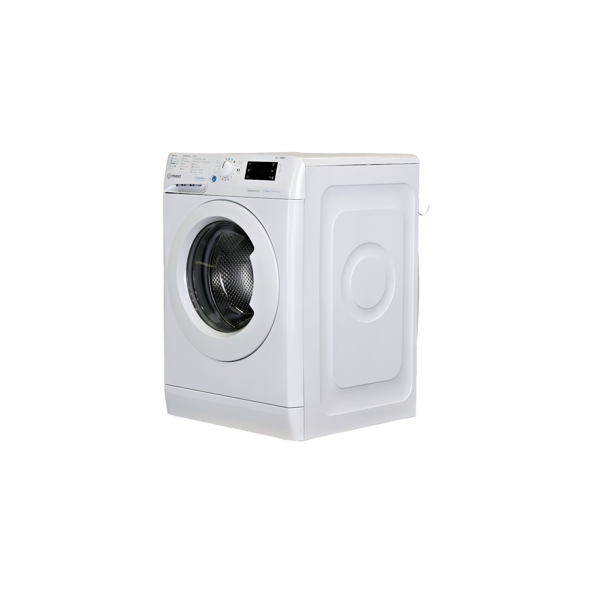 Lave-Linge Hublot 8 kg Reconditionné INDESIT BWE81496XWVFR : vue du côté gauche