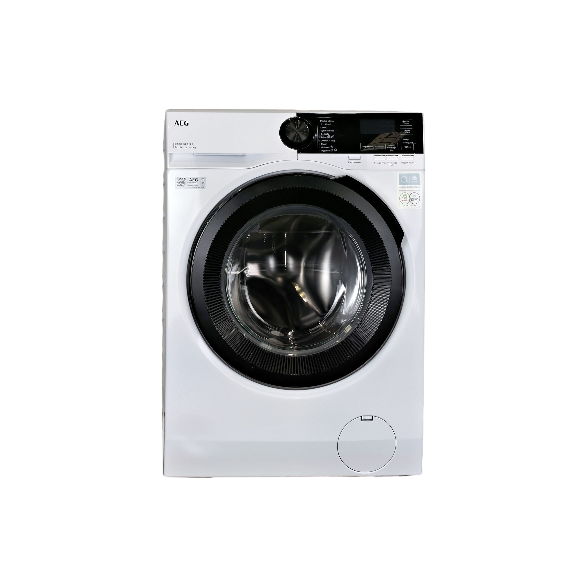 Lave-Linge Hublot 10 kg Reconditionné AEG LFR62E114S : vue de face