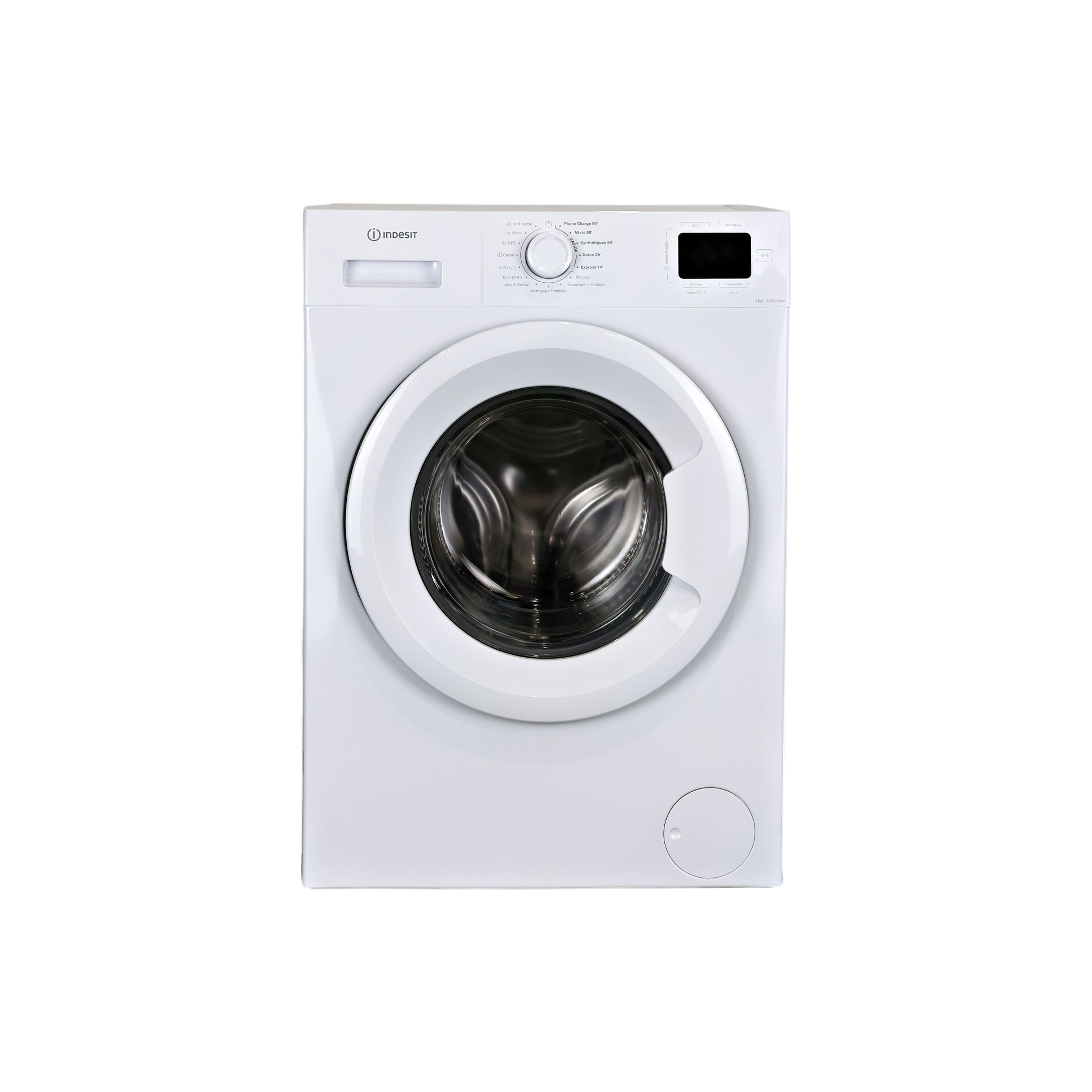 Lave-Linge Hublot 9 kg Reconditionné INDESIT IM962MYTIMEFR : vue de face