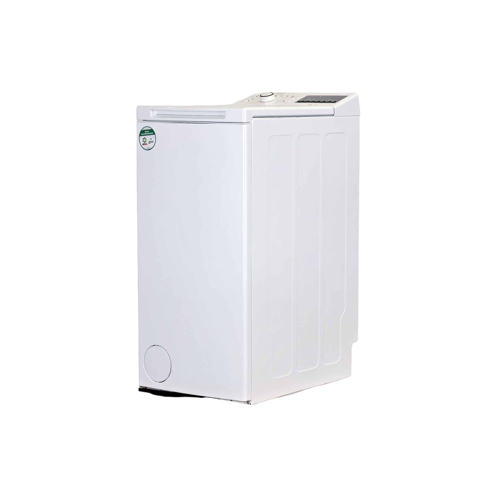 Lave-Linge Top 6 kg Reconditionné WHIRLPOOL TDLR6268FR : vue du côté gauche