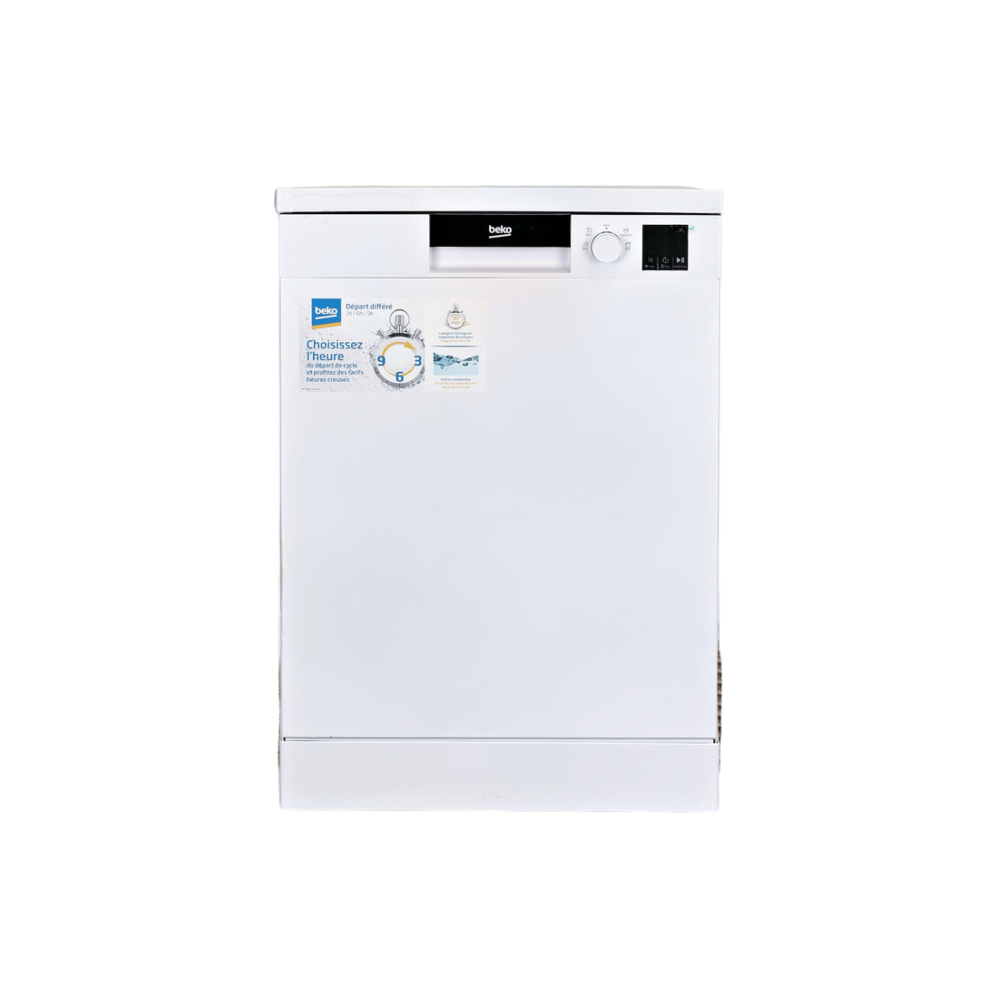Lave-Vaisselle Pose Libre 13 Cvts Reconditionné BEKO LVV1347W : vue de face