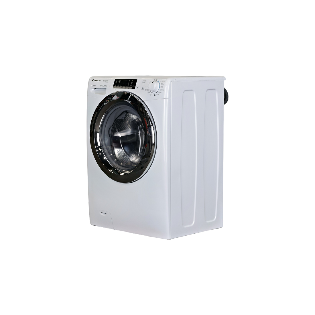 Lave-Linge Sechant 8 kg Reconditionné CANDY CSOW5854TWMC-S : vue du côté gauche