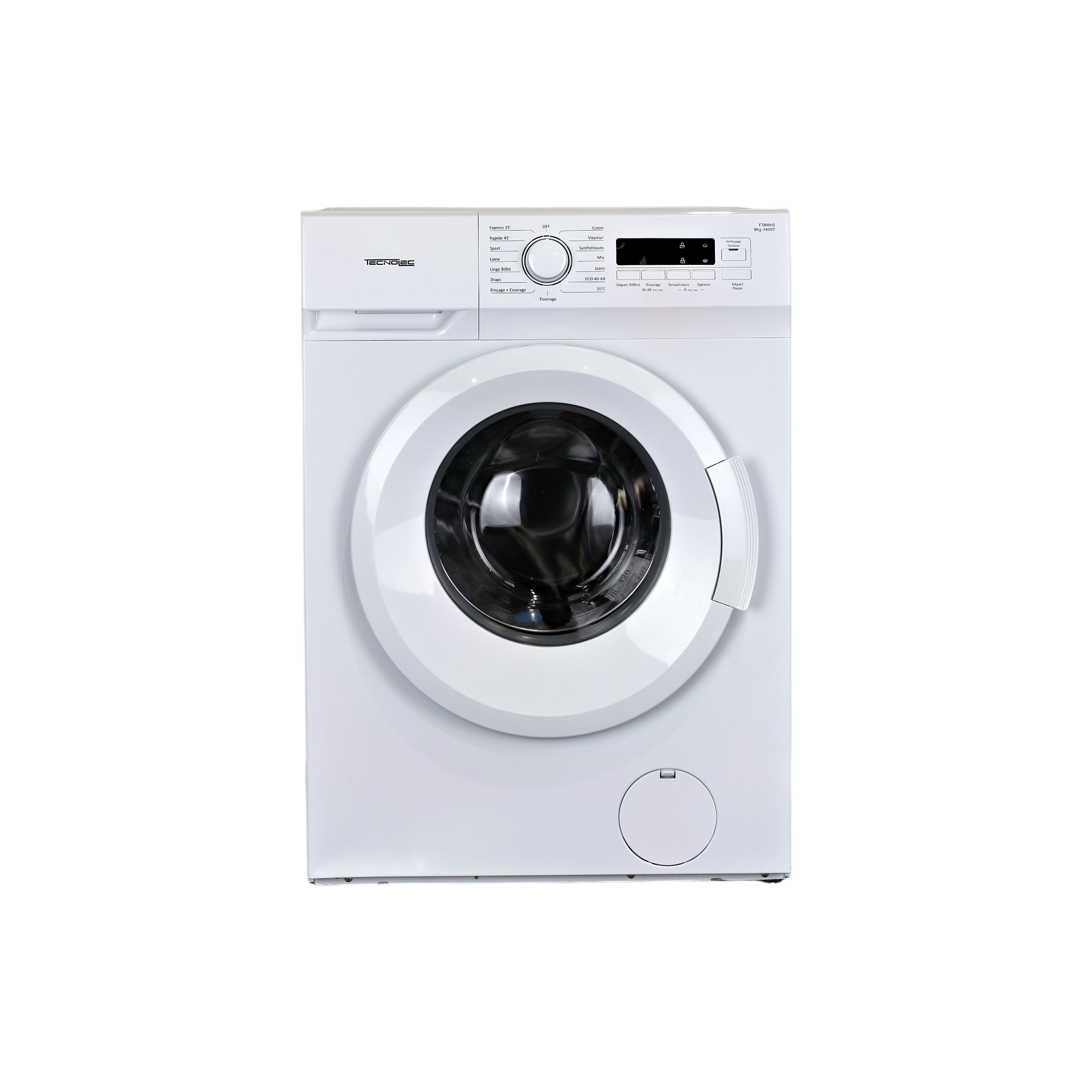 Lave-Linge Hublot 8 kg Reconditionné TECNOLEC FT8WH2 : vue de face