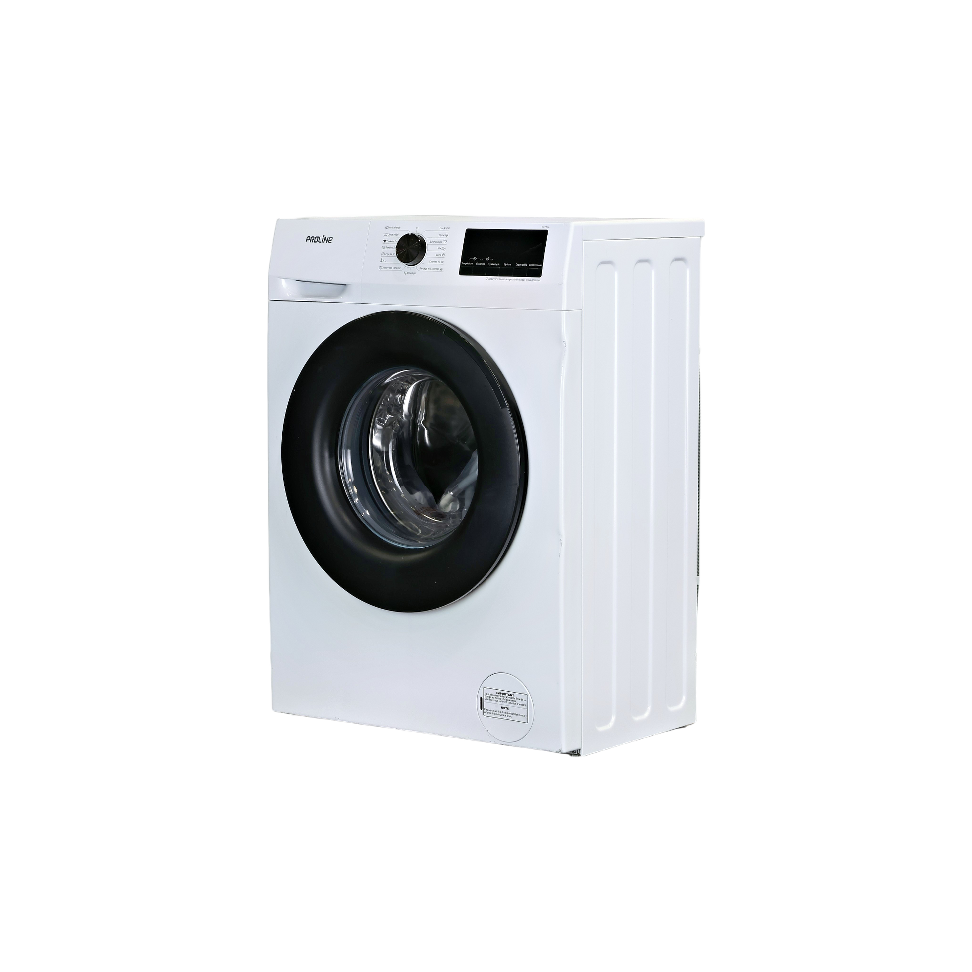 Lave-Linge Hublot 7 kg Reconditionné PROLINE FP7WH : vue du côté gauche