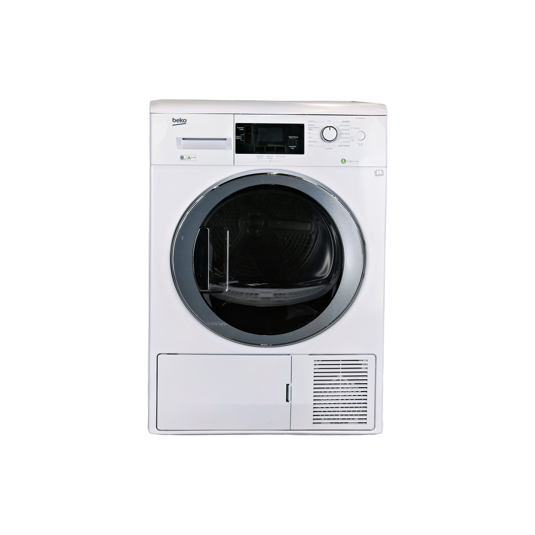 Seche-Linge Pompe À Chaleur 8 kg Reconditionné BEKO DPU8306GX : vue de face