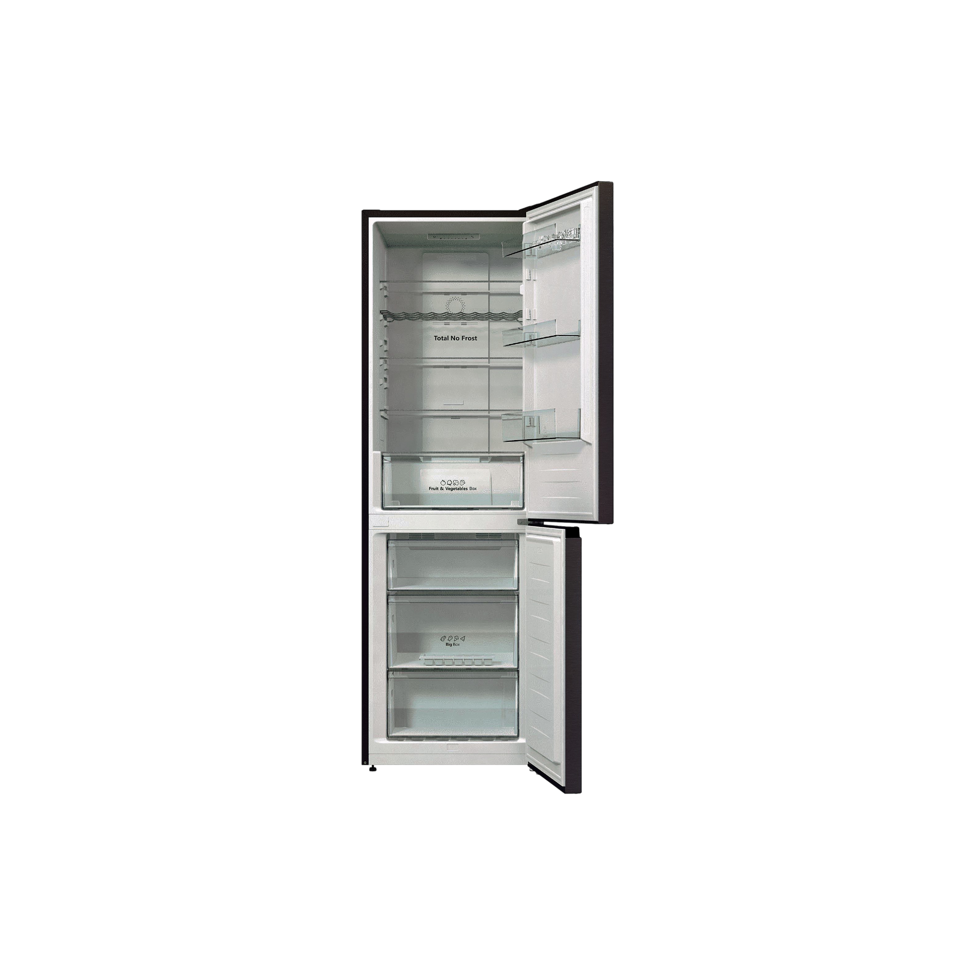 Réfrigérateur Avec Congélateur 302 L Reconditionné HISENSE RB390N4BC10 : vue de l'intérieur