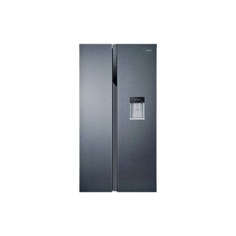 Réfrigérateur Américain 521 L Reconditionné HAIER HSR3918EWPG : vue de face