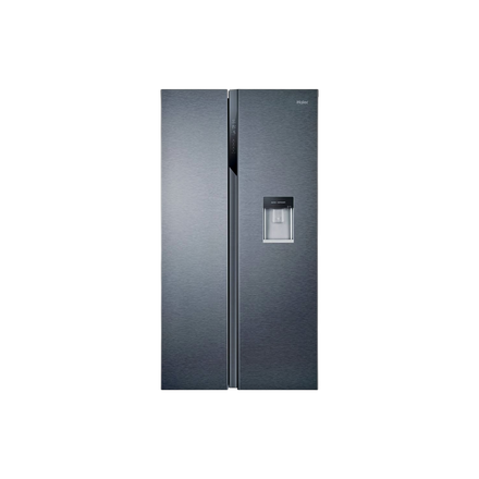 Réfrigérateur Américain 521 L Reconditionné HAIER HSR3918EWPG : vue de face