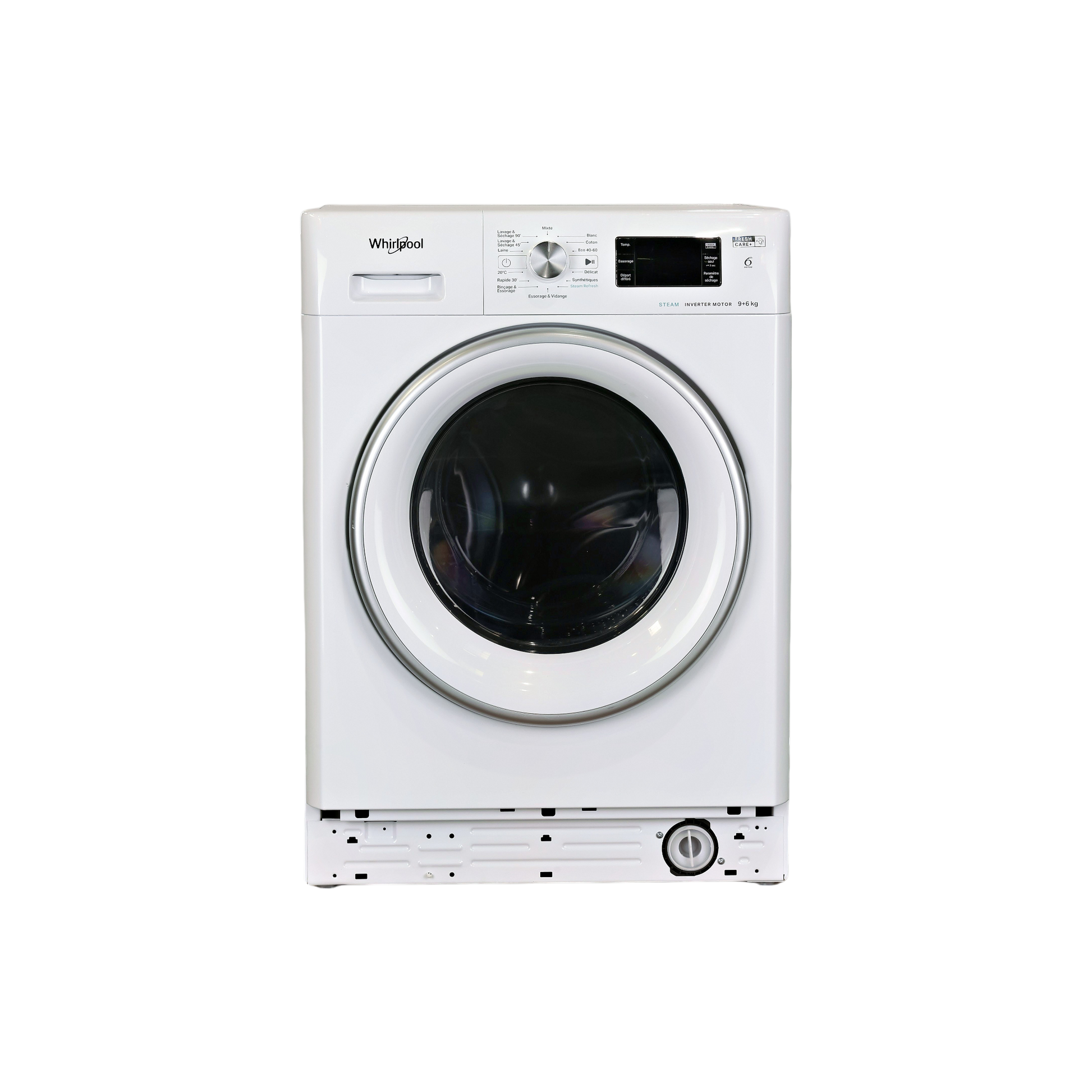 Lave-Linge Sechant 9 kg Reconditionné WHIRLPOOL FFWDCB964369SVFR : vue de face