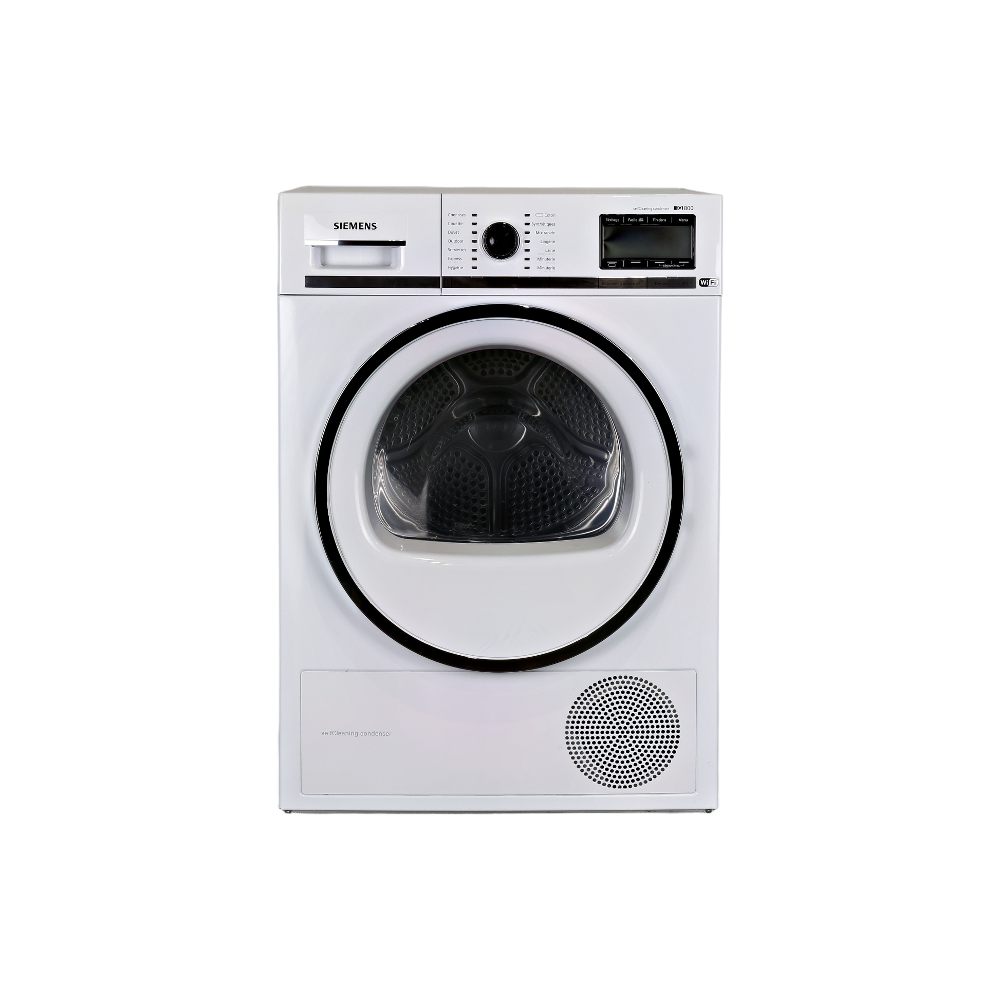 Seche-Linge Pompe À Chaleur 9 kg Reconditionné SIEMENS WT47Y8H1FF : vue de face